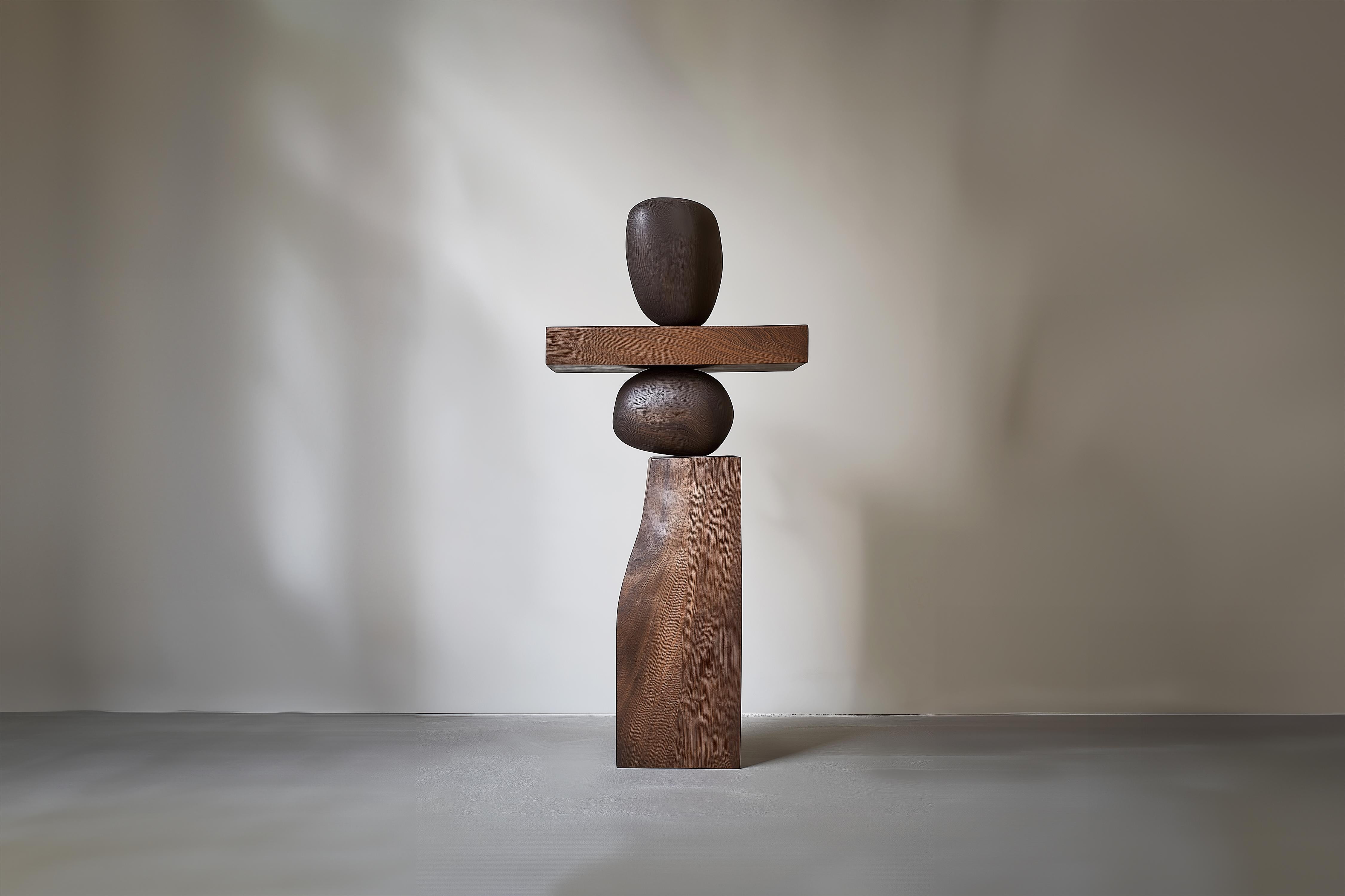 Scultura in legno contemporanea Lull No101 di NONO - Perfetta per gli interni moderni

---
L'equilibrio e la tensione sono al centro di queste sculture. L'interazione tra le forme lisce e arrotondate e le basi solide e angolari crea un delicato