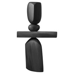 Lull No106 Escultura Tótem de Madera para Decoración Contemporánea - Diseñada por Joel Esca