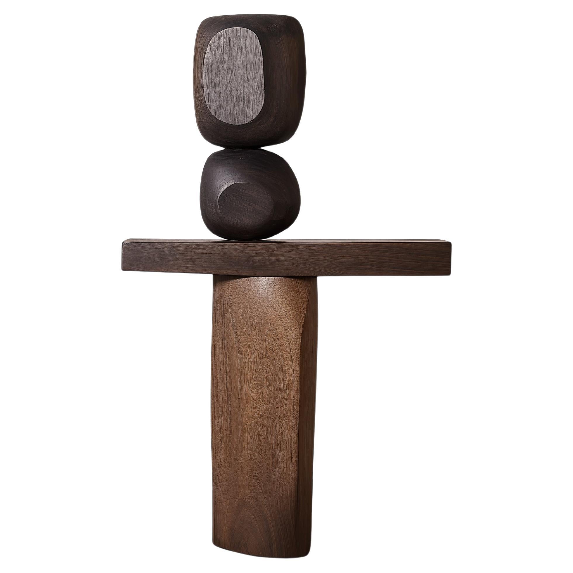 Sculptural Accent Lull No107 – Handcrafted Wooden Sculpture by NONO For Sale