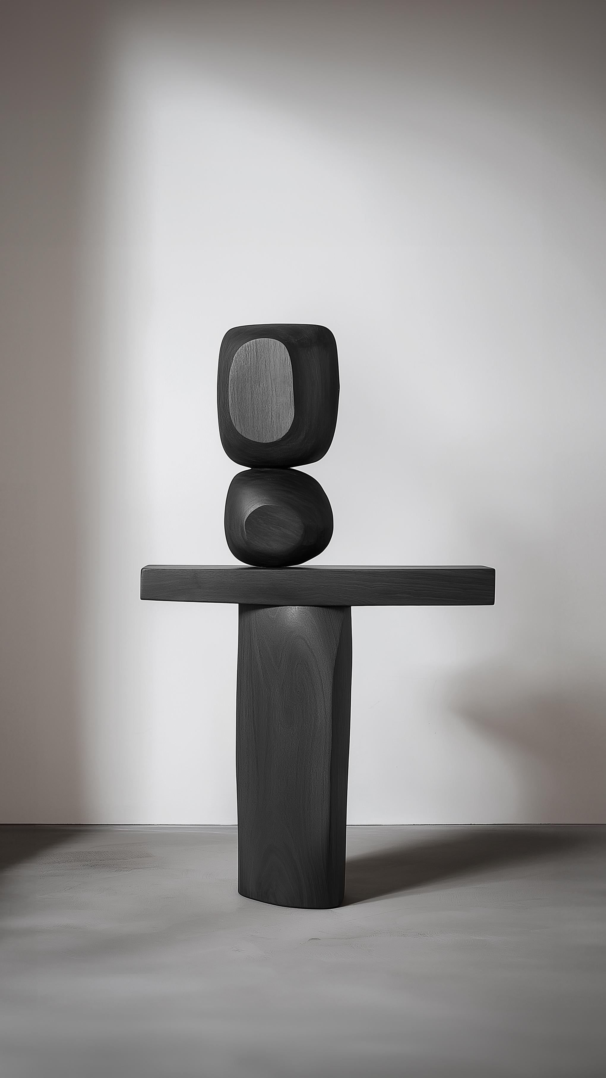 Sculptural Accent Lull No107 – Handcrafted Wooden Sculpture by NONO In New Condition For Sale In Ciudad de México, CDMX