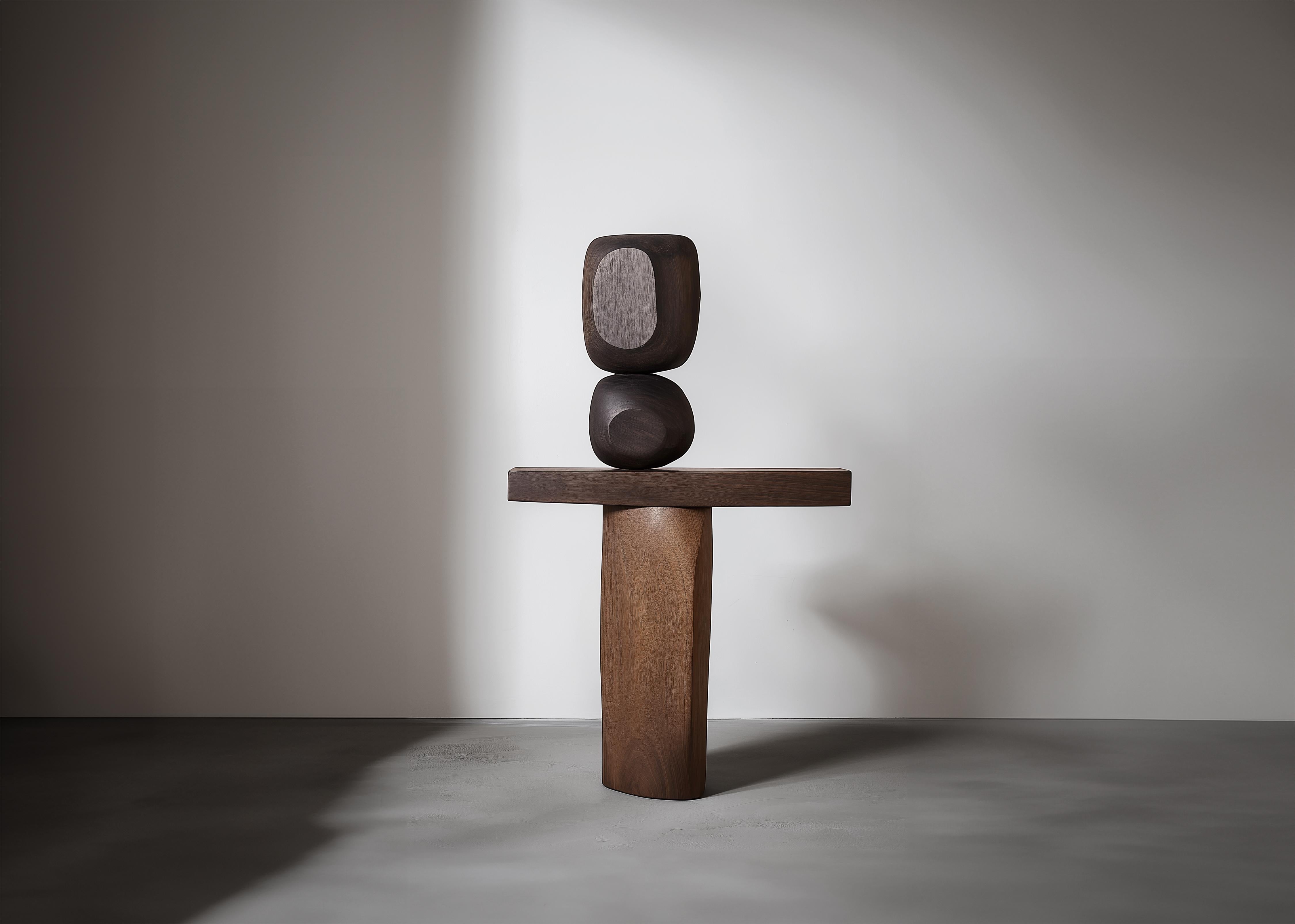 Sculptural Accent Lull No107 – Handcrafted Wooden Sculpture by NONO


———
Balance and tension are at the core of these sculptures. The interplay between the smooth, rounded forms and solid, angular bases creates a delicate equilibrium that invites