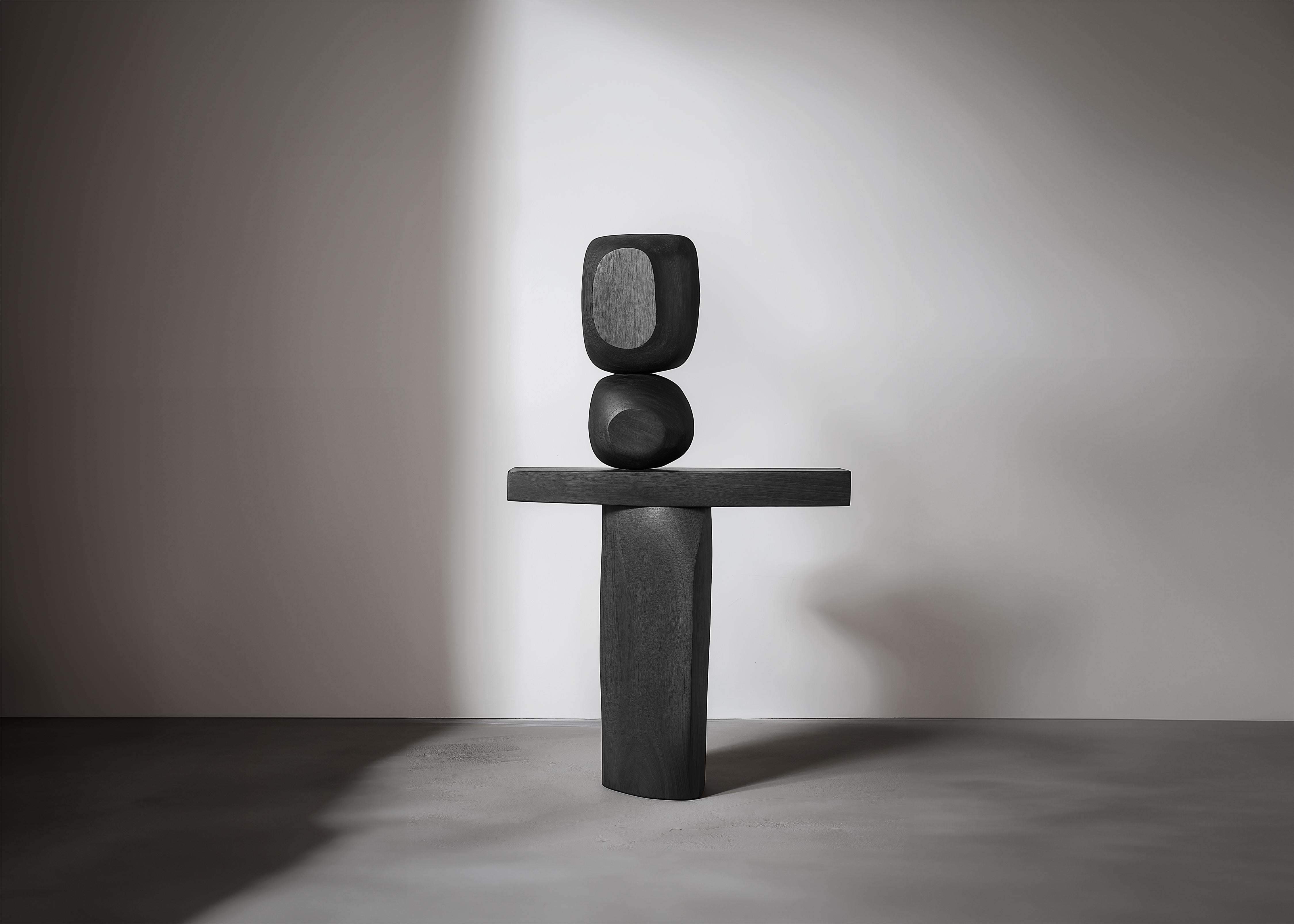 Hand-Crafted Sculptural Accent Lull No107 – Handcrafted Wooden Sculpture by NONO For Sale