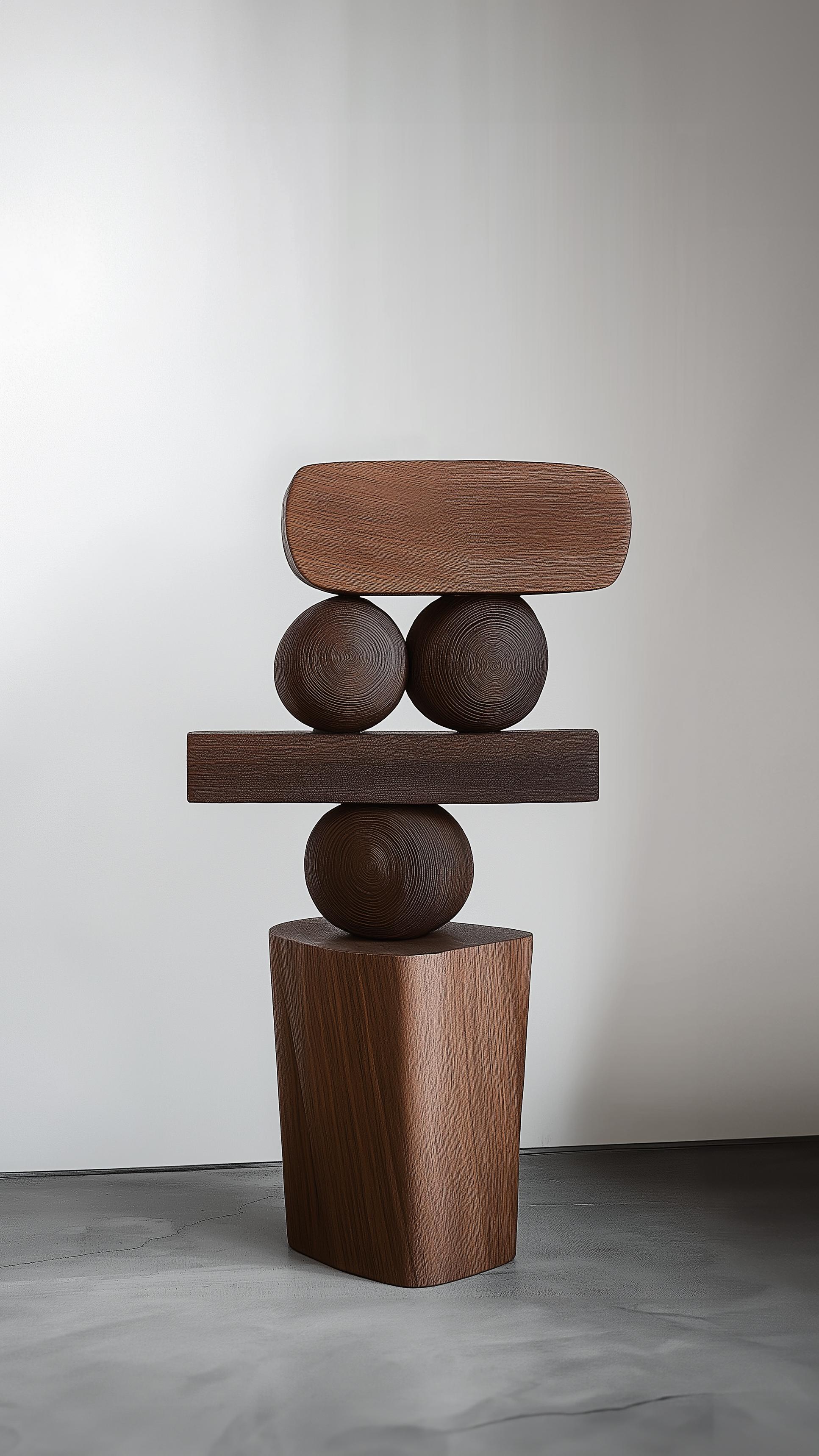 Moderne Sculpture en bois de luxe Lull No109 - Pièce d'art de NONO pour les maisons modernes en vente