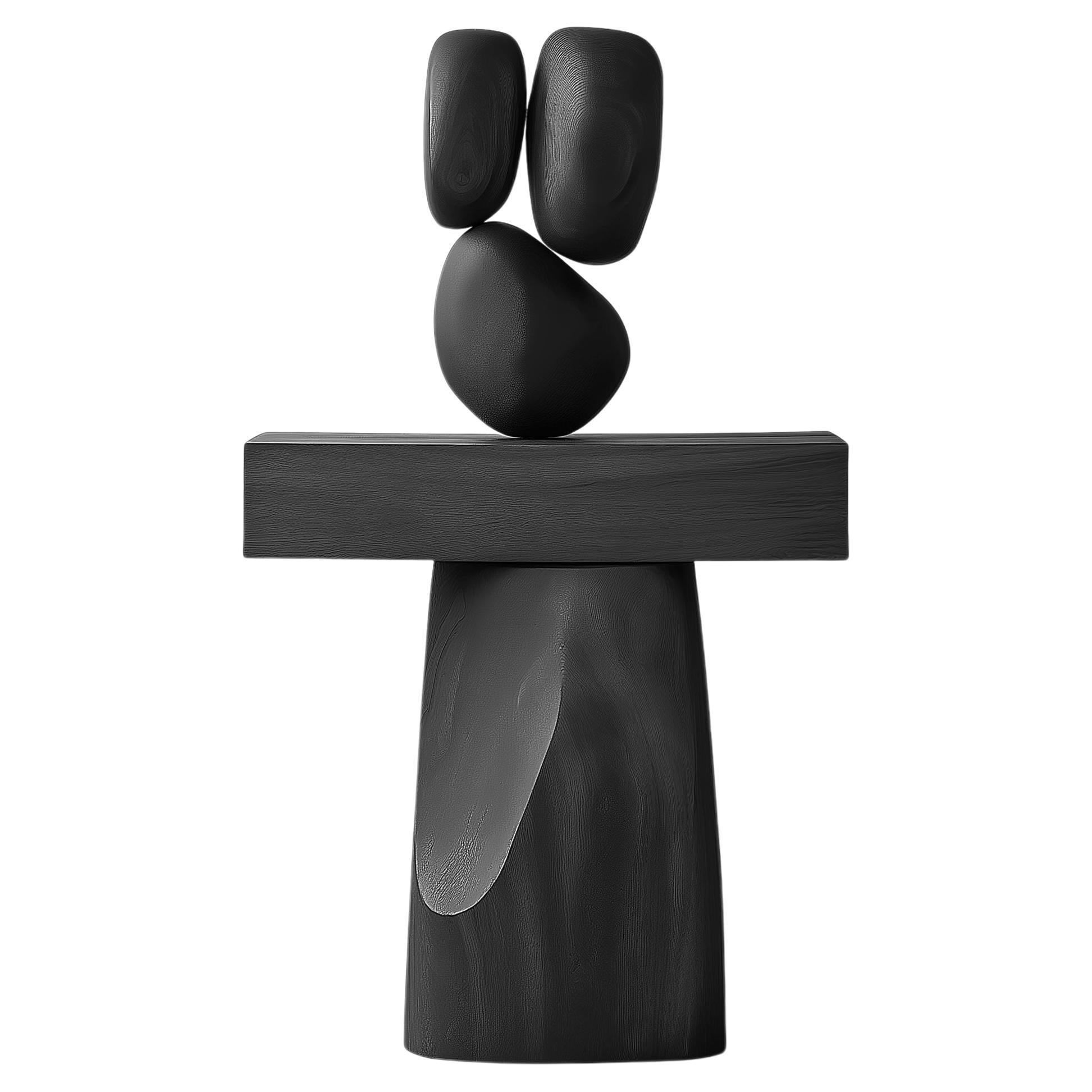 Lull No110 Minimalist Wooden Sculpture for Luxury Interiors – Designed by Joel E For Sale