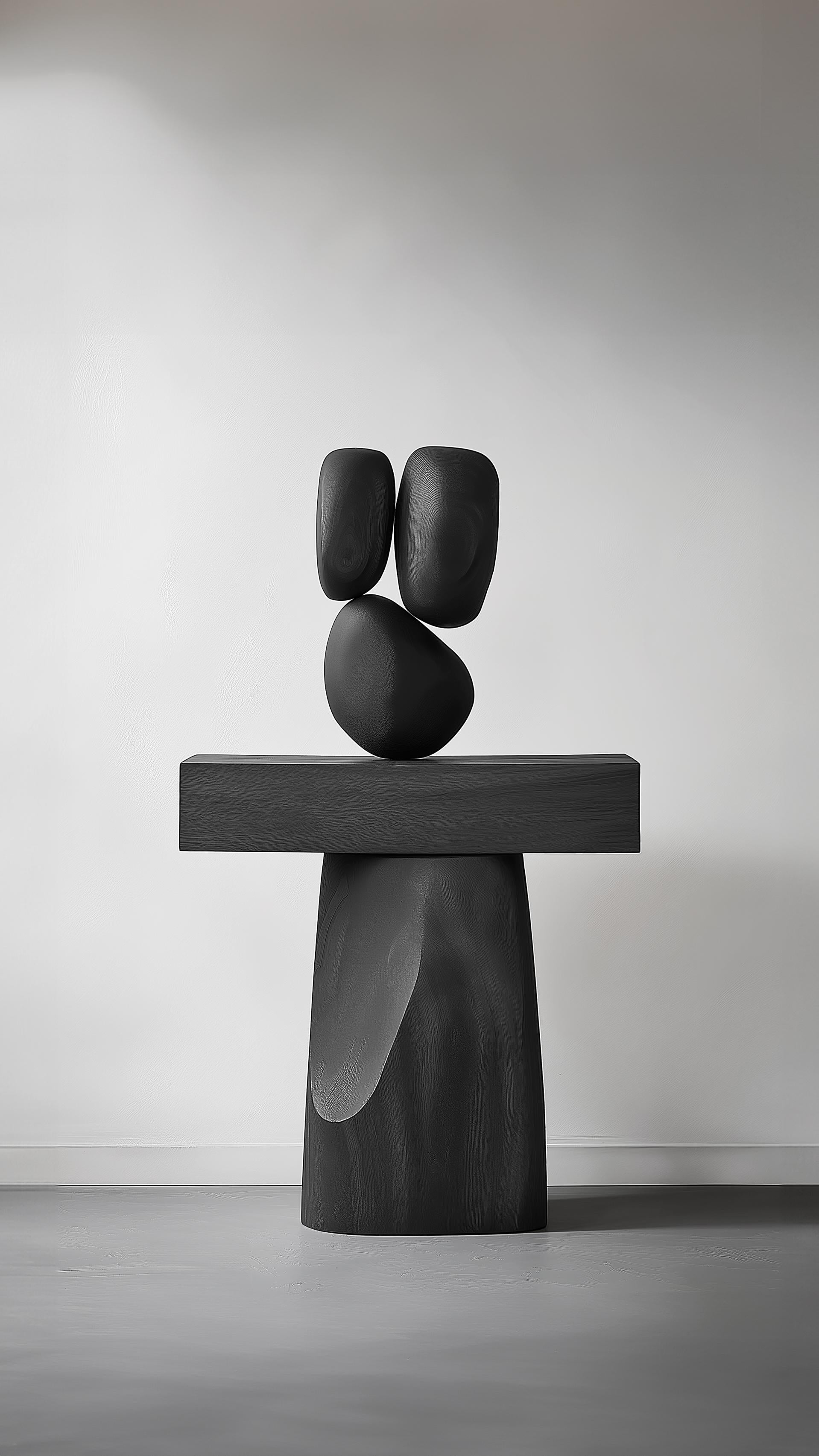Lull No110 Minimalist Wooden Sculpture for Luxury Interiors – Designed by Joel E In New Condition For Sale In Ciudad de México, CDMX