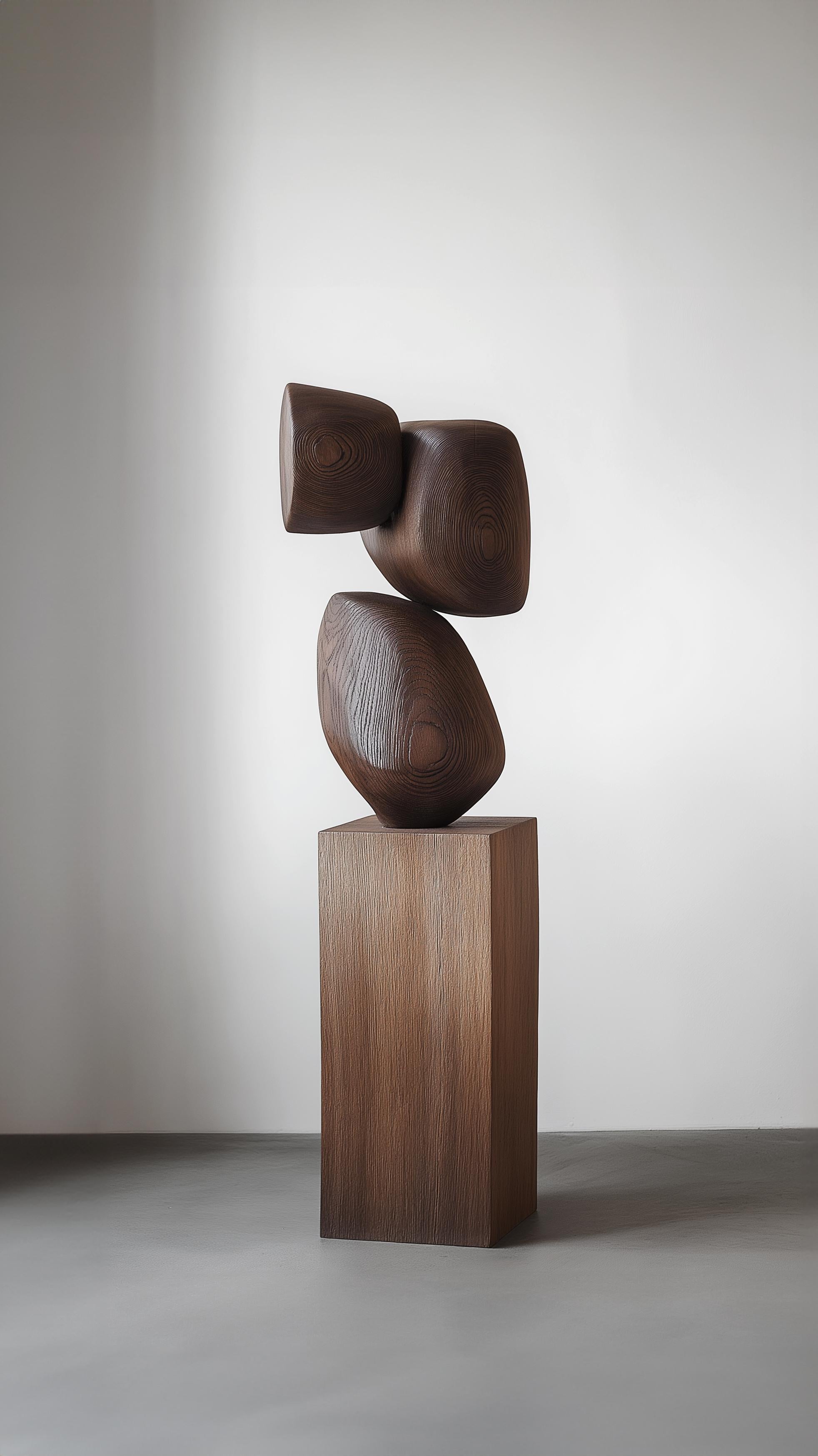 Mexican Lull No112 Wooden Totem Sculpture by Joel Escalona – Perfect for Luxury Spaces For Sale