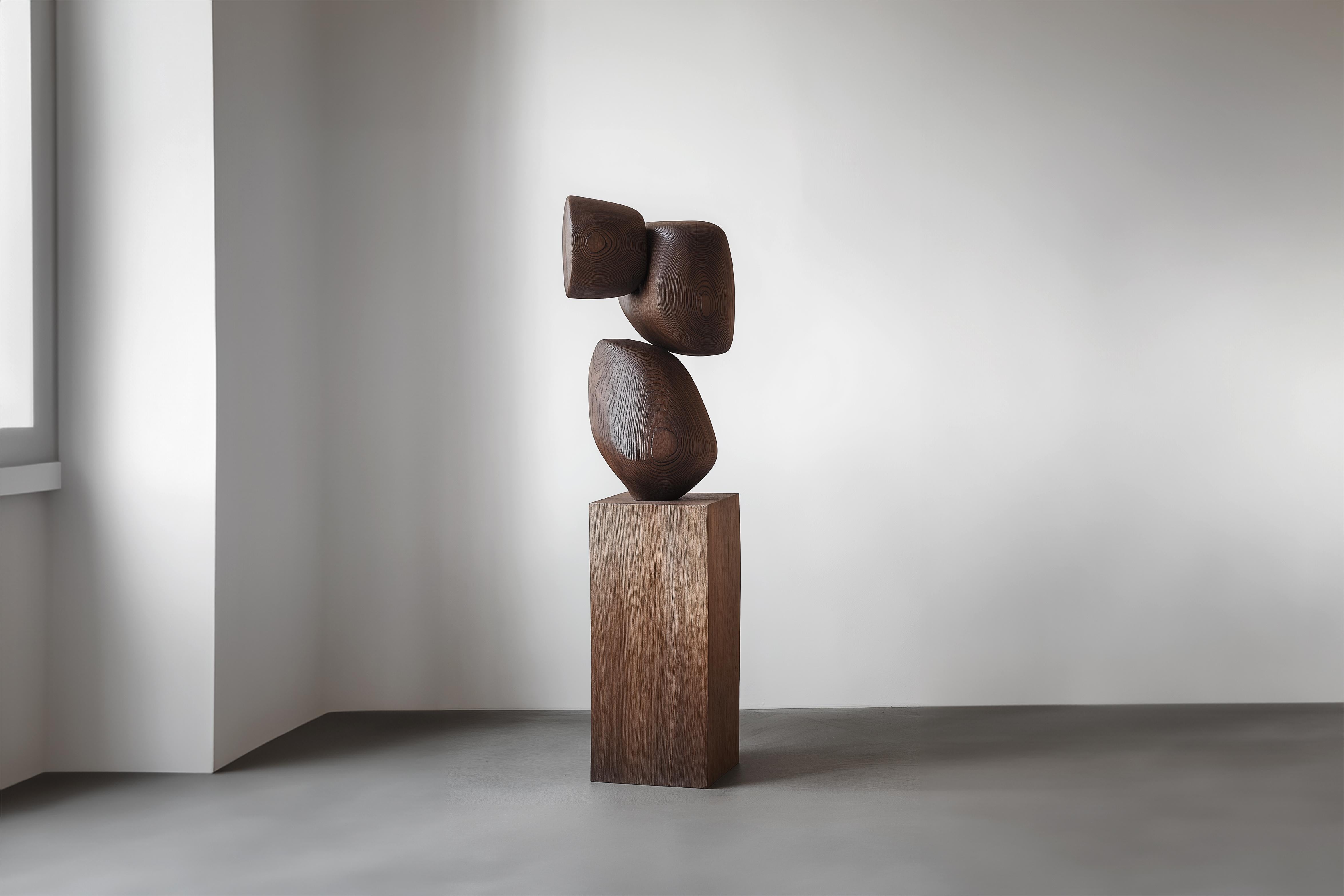Modern Lull No112 Wooden Totem Sculpture by Joel Escalona – Perfect for Luxury Spaces For Sale