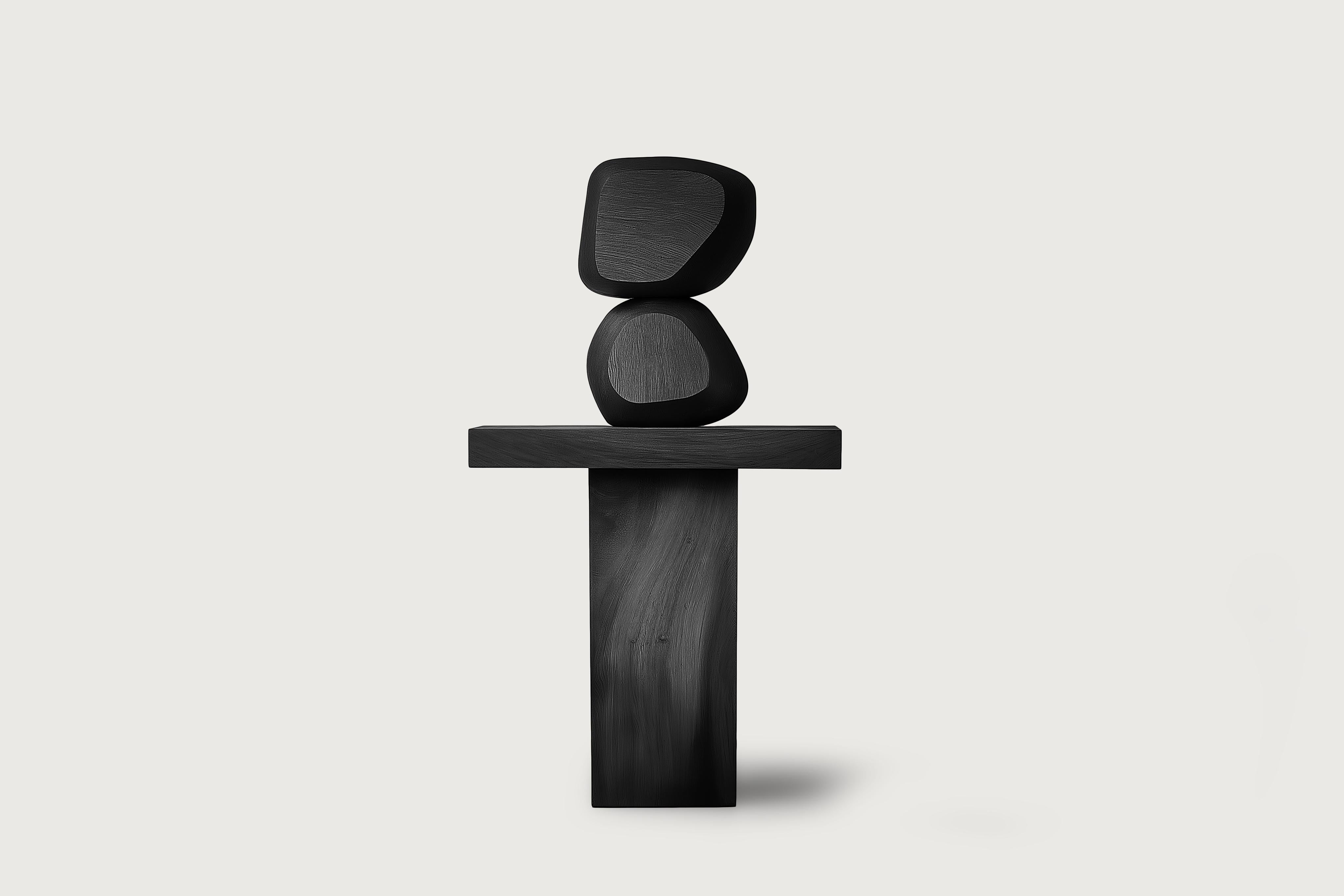 Hand-Crafted Contemporary Wooden Sculpture Lull No113 – NONO’s Decorative Object for Modern I For Sale