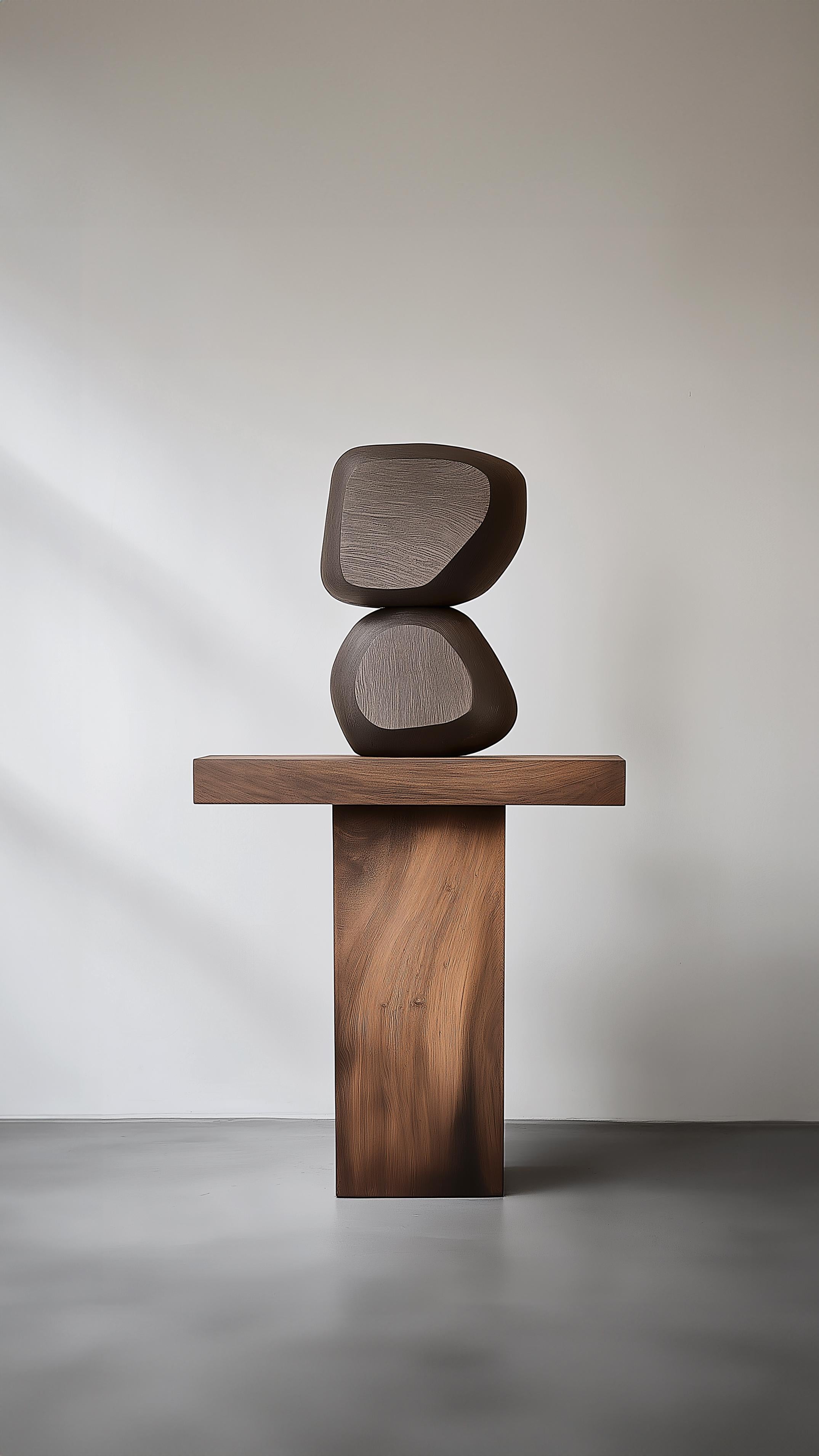 Mexican Contemporary Wooden Sculpture Lull No113 – NONO’s Decorative Object for Modern I For Sale