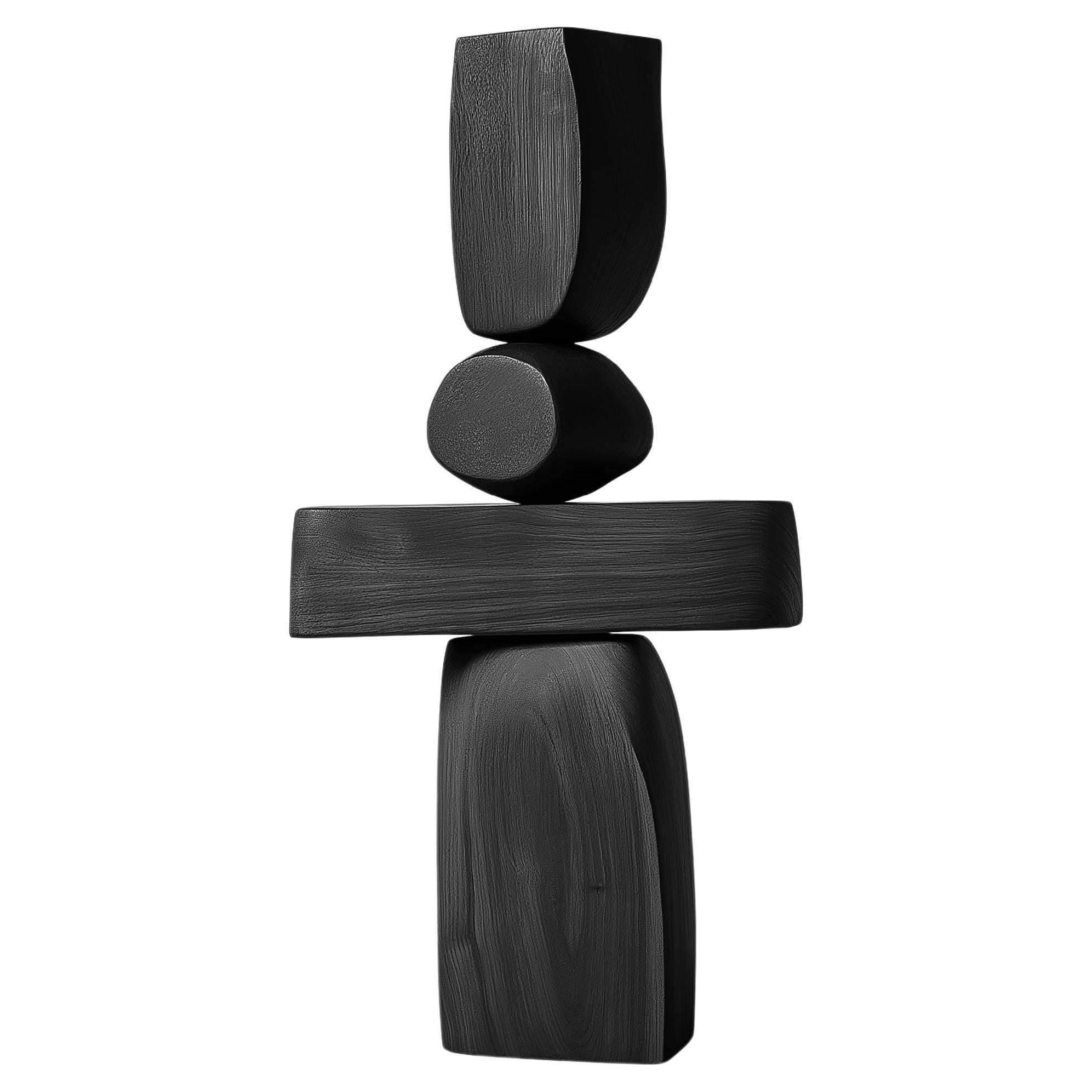 Lull No116 Sculpture géométrique en bois de Joel Escalona - Une pièce d'art moderne