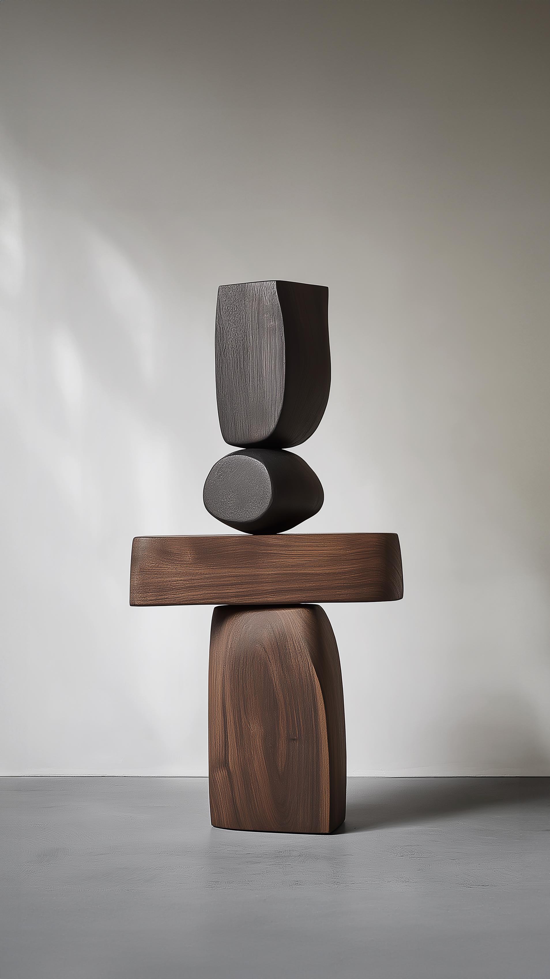Mexicain Lull No116 Sculpture géométrique en bois de Joel Escalona - Une pièce d'art moderne en vente
