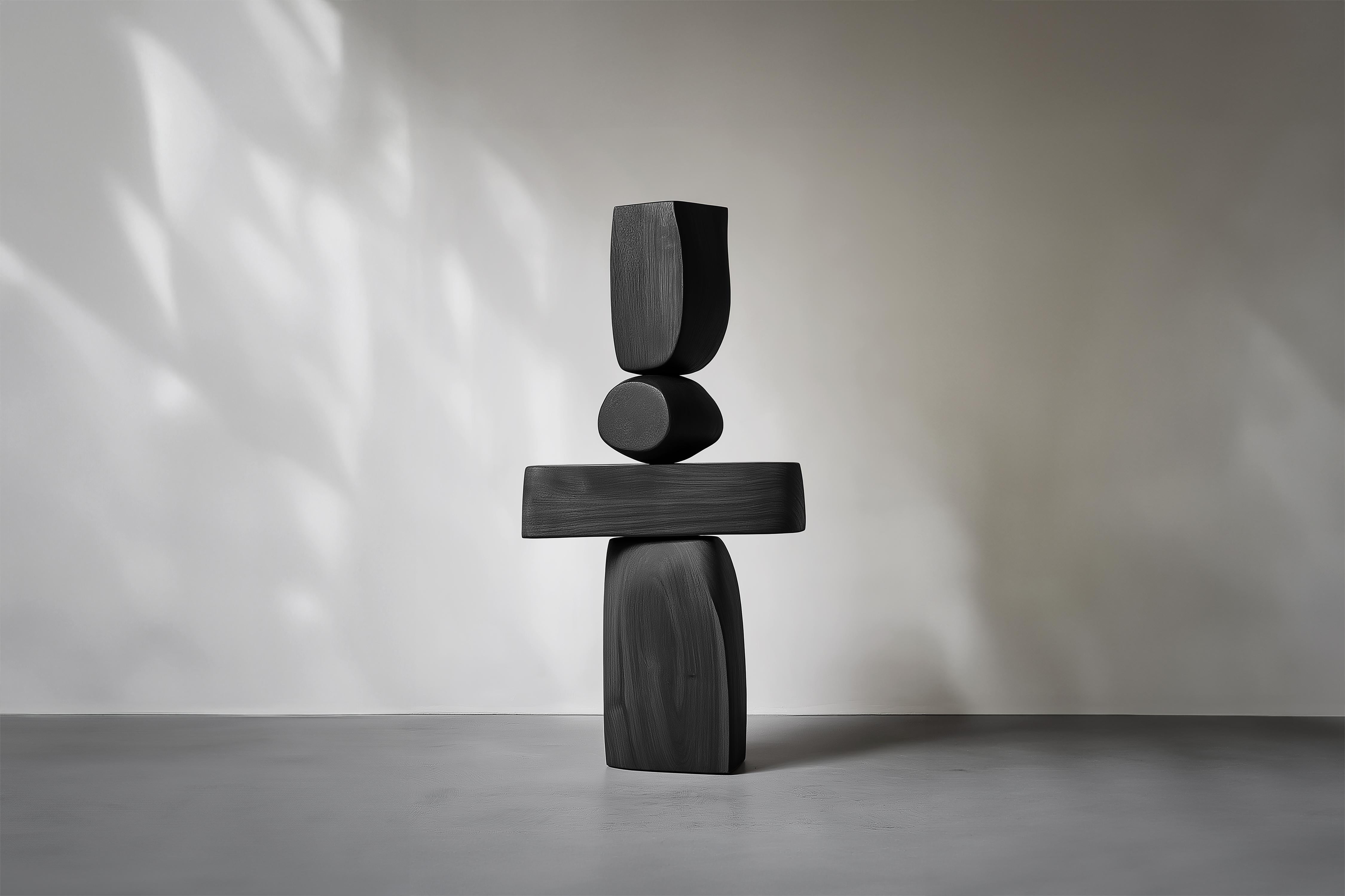 Fait main Lull No116 Sculpture géométrique en bois de Joel Escalona - Une pièce d'art moderne en vente