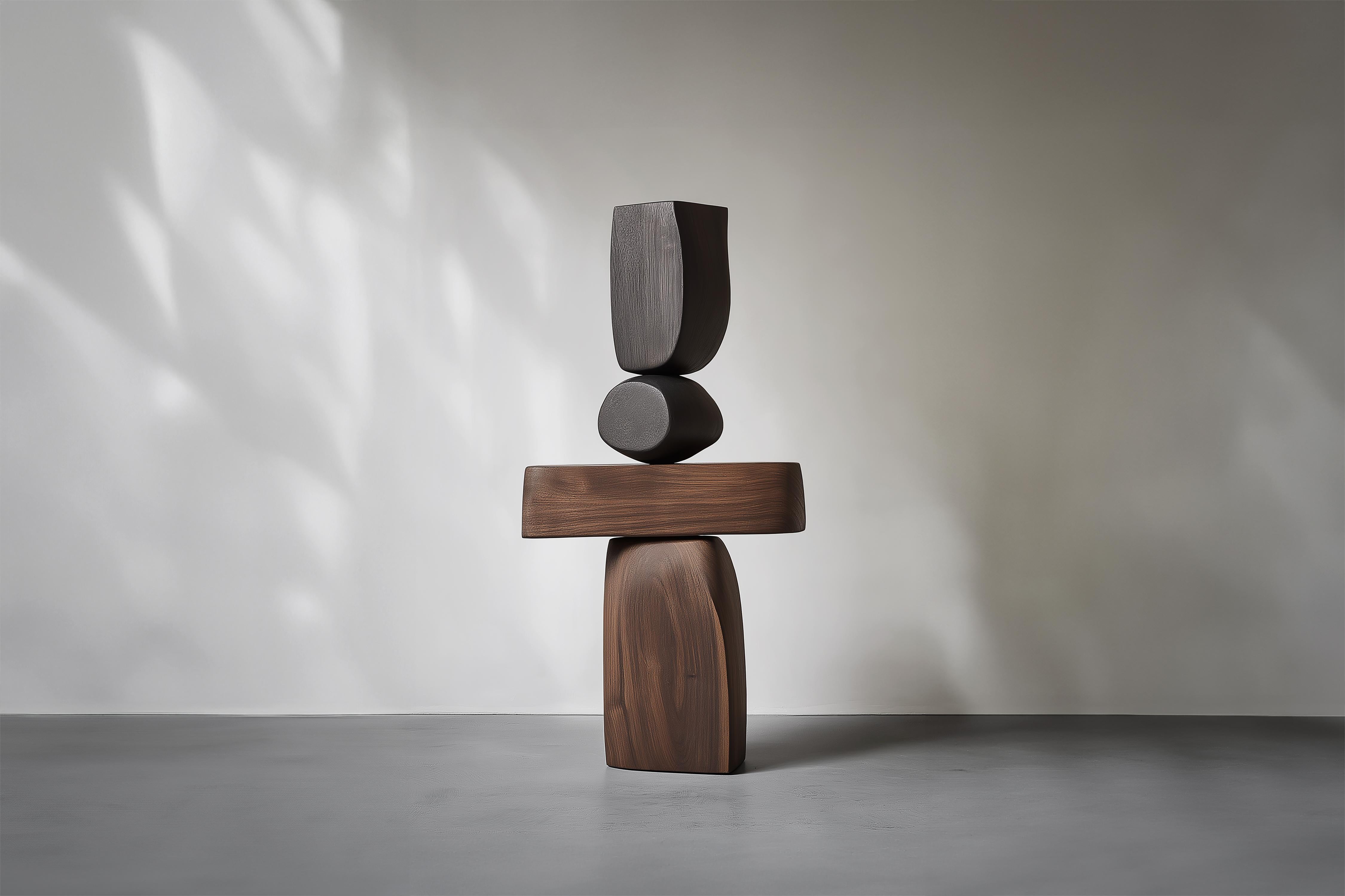 Moderne Lull No116 Sculpture géométrique en bois de Joel Escalona - Une pièce d'art moderne en vente