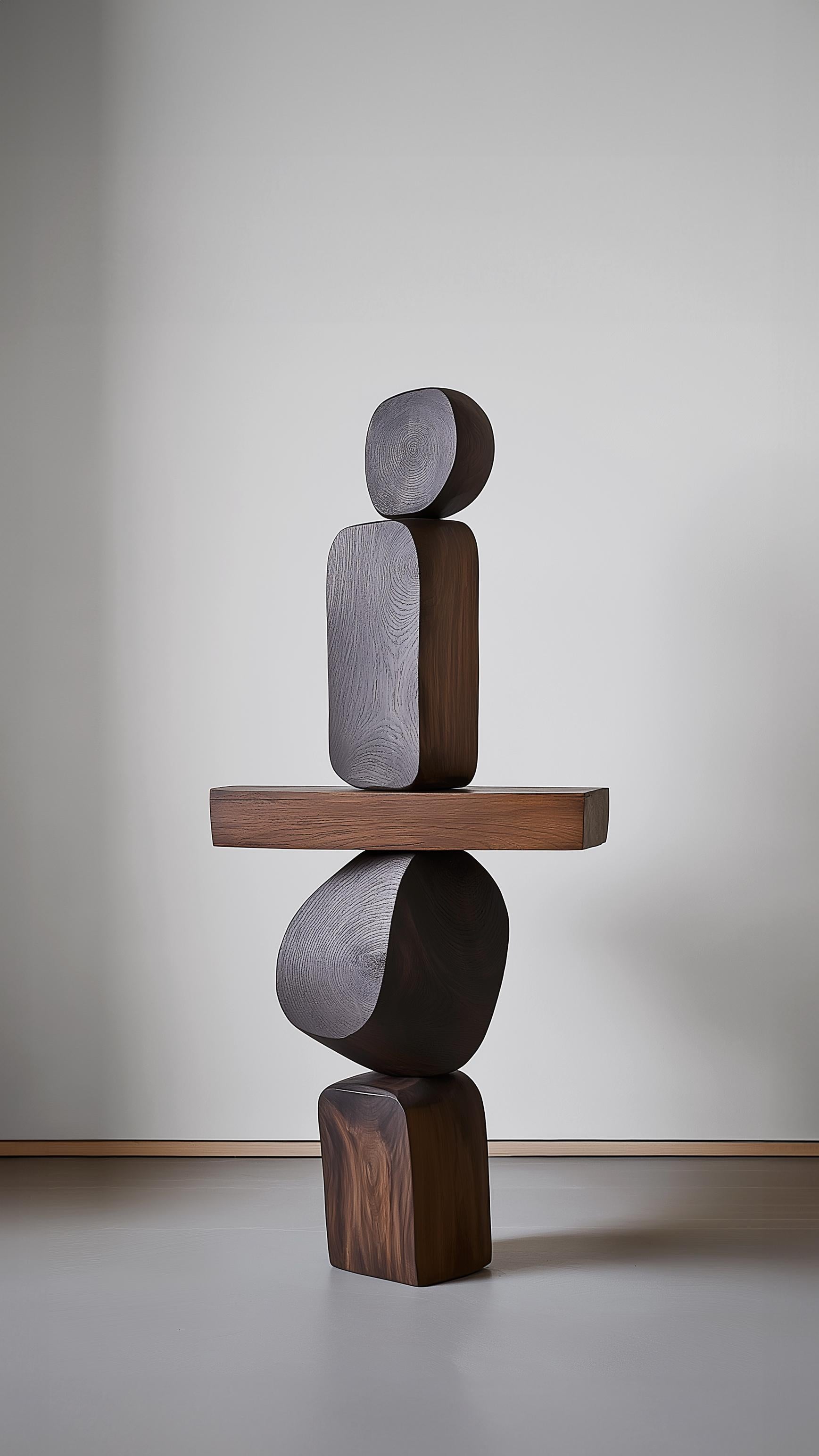Art Lull Artesanal No121 - Tótem de Madera de NONO para Espacios de Lujo Moderno en venta