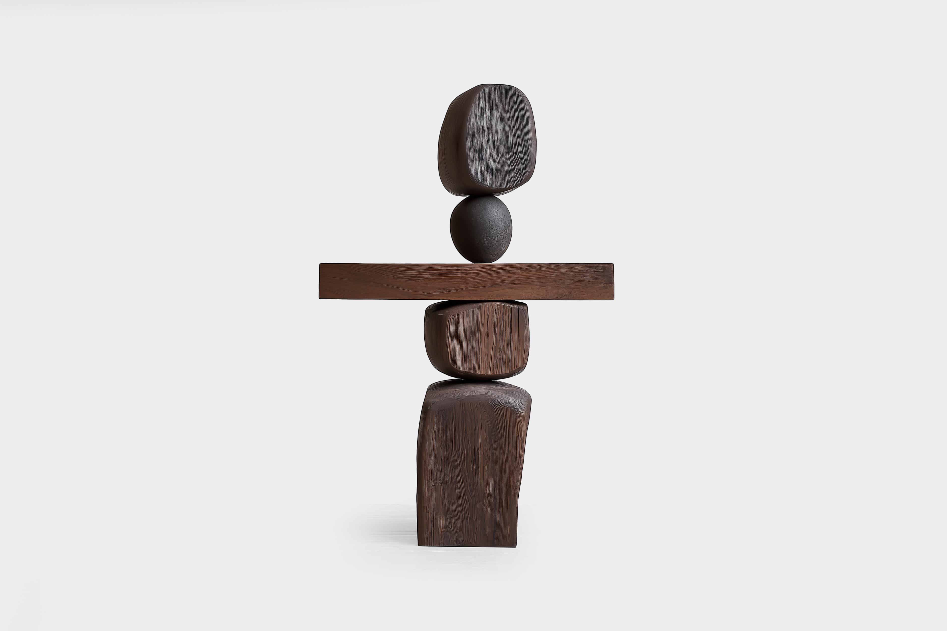 Lull No122 Escultura minimalista de madera de Joel Escalona - Perfecta para interiores modernos

---
El equilibrio y la tensión son el núcleo de estas esculturas. La interacción entre las formas suaves y redondeadas y las bases sólidas y angulosas