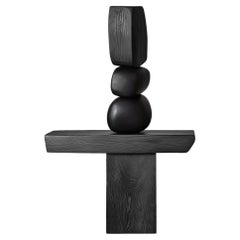 Lull No124 Escultura tótem de madera de Joel Escalona - Un acento escultórico