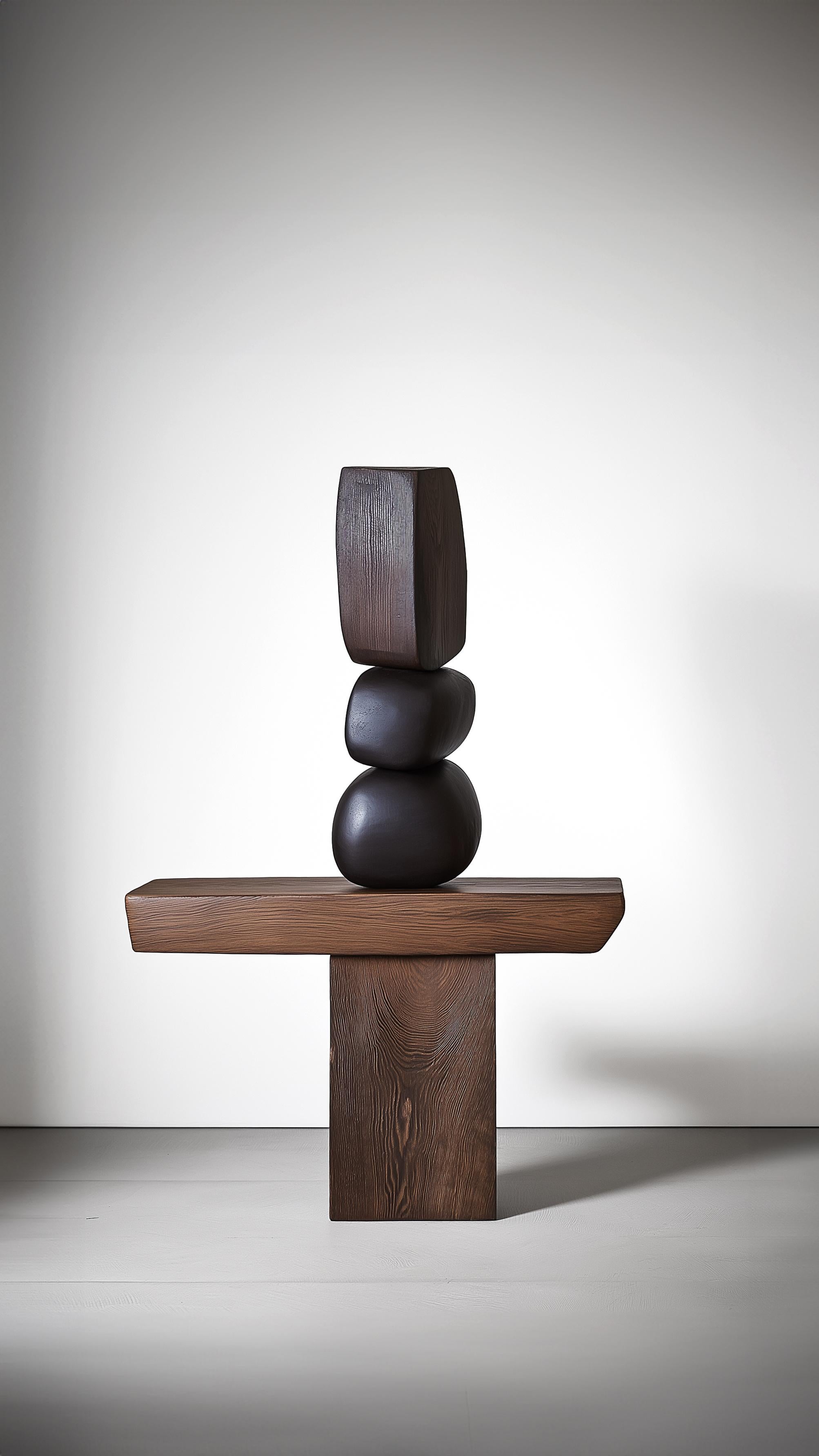 Messicano Scultura Totem in legno Lull No124 di Joel Escalona - Un complemento scultoreo in vendita
