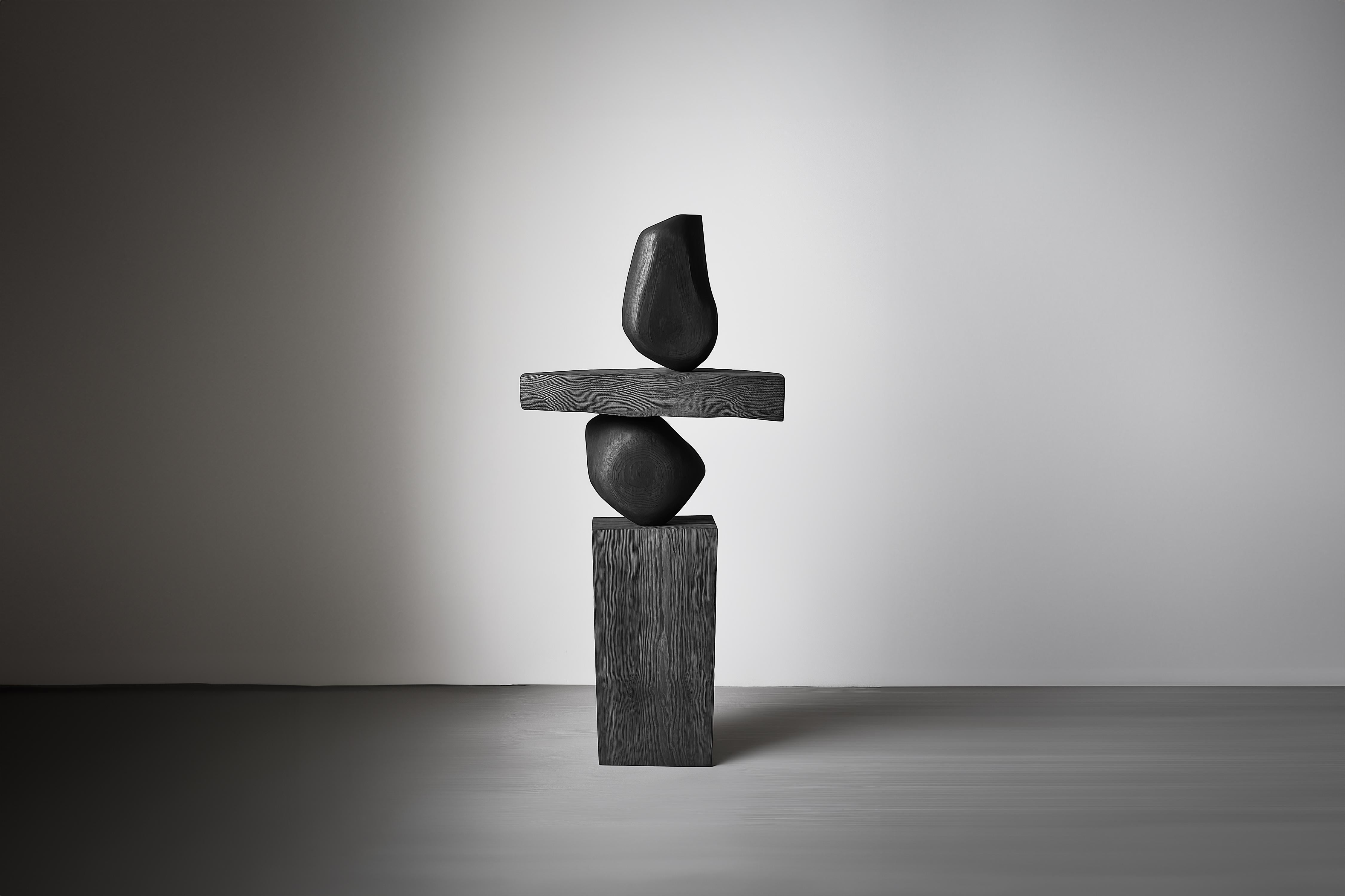 Fait main Lull No128 Sculpture géométrique en bois de Joel Escalona - Une pièce d'art moderne en vente