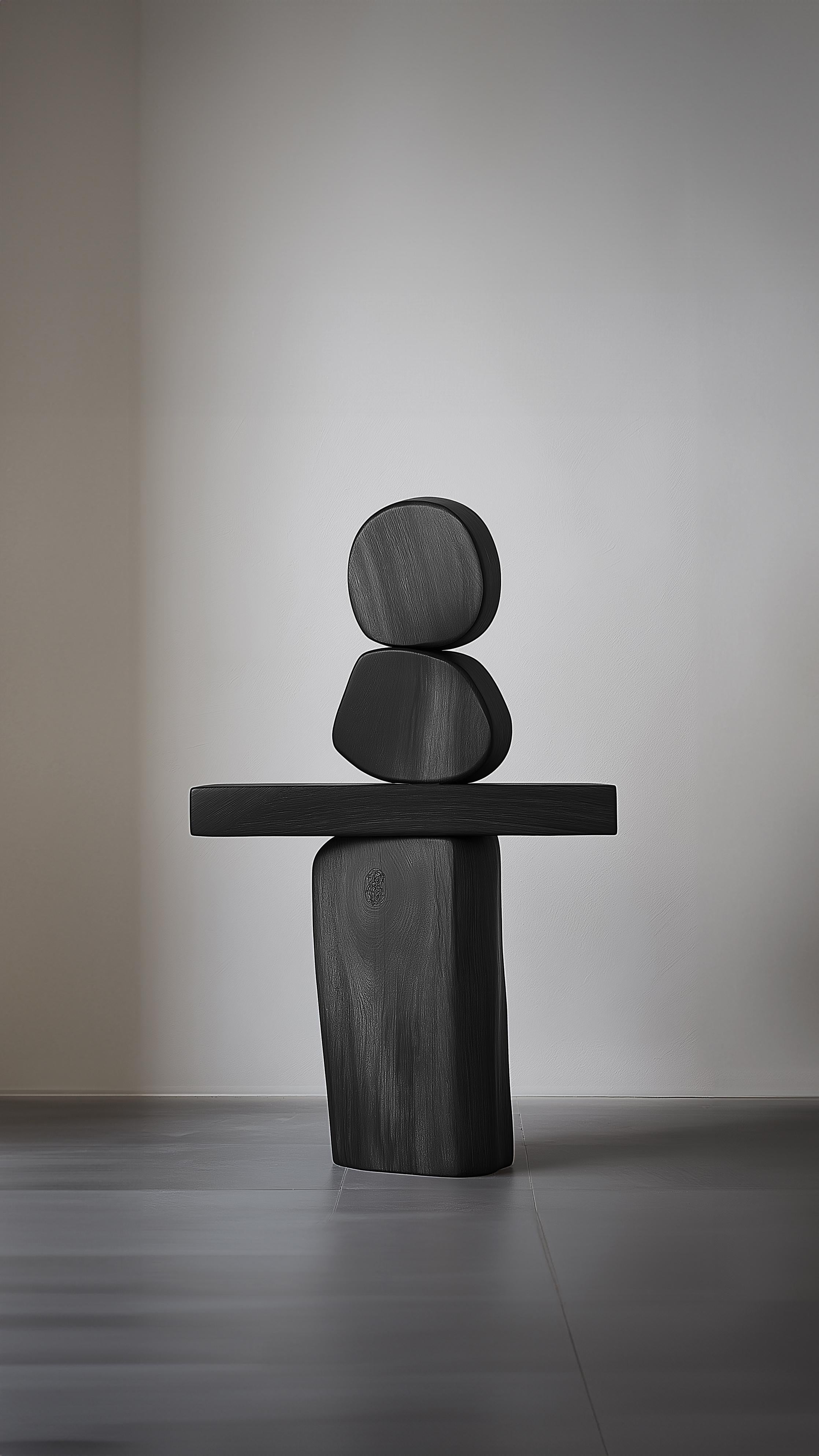 Hardwood Contemporary Wooden Sculpture Lull No133 – NONO’s Statement Piece for Modern Spa For Sale