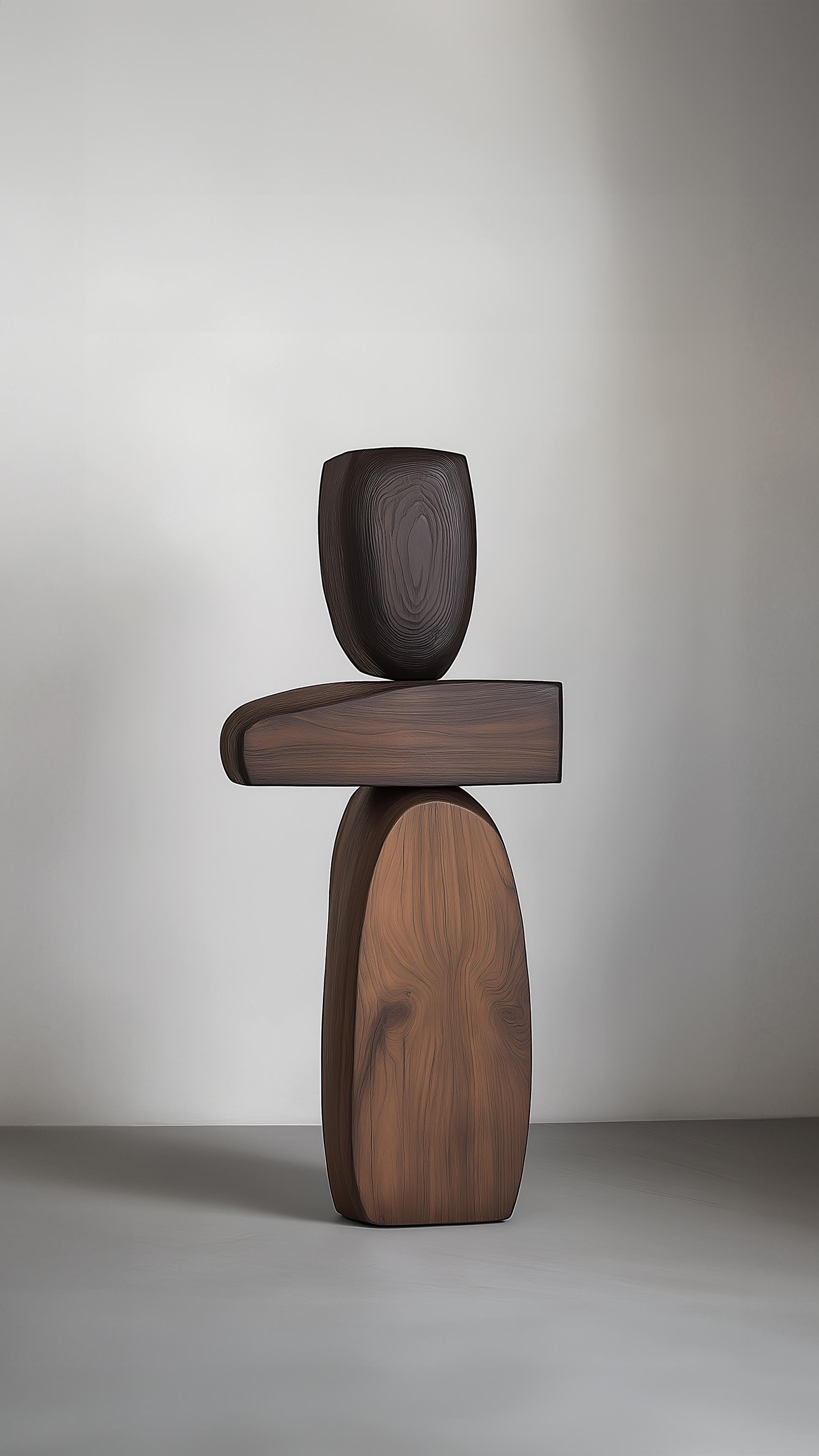 Lull No134 Tótem de Madera Artesanal de Joel Escalona - Ideal para la Decoración Minimalista Mexicano en venta