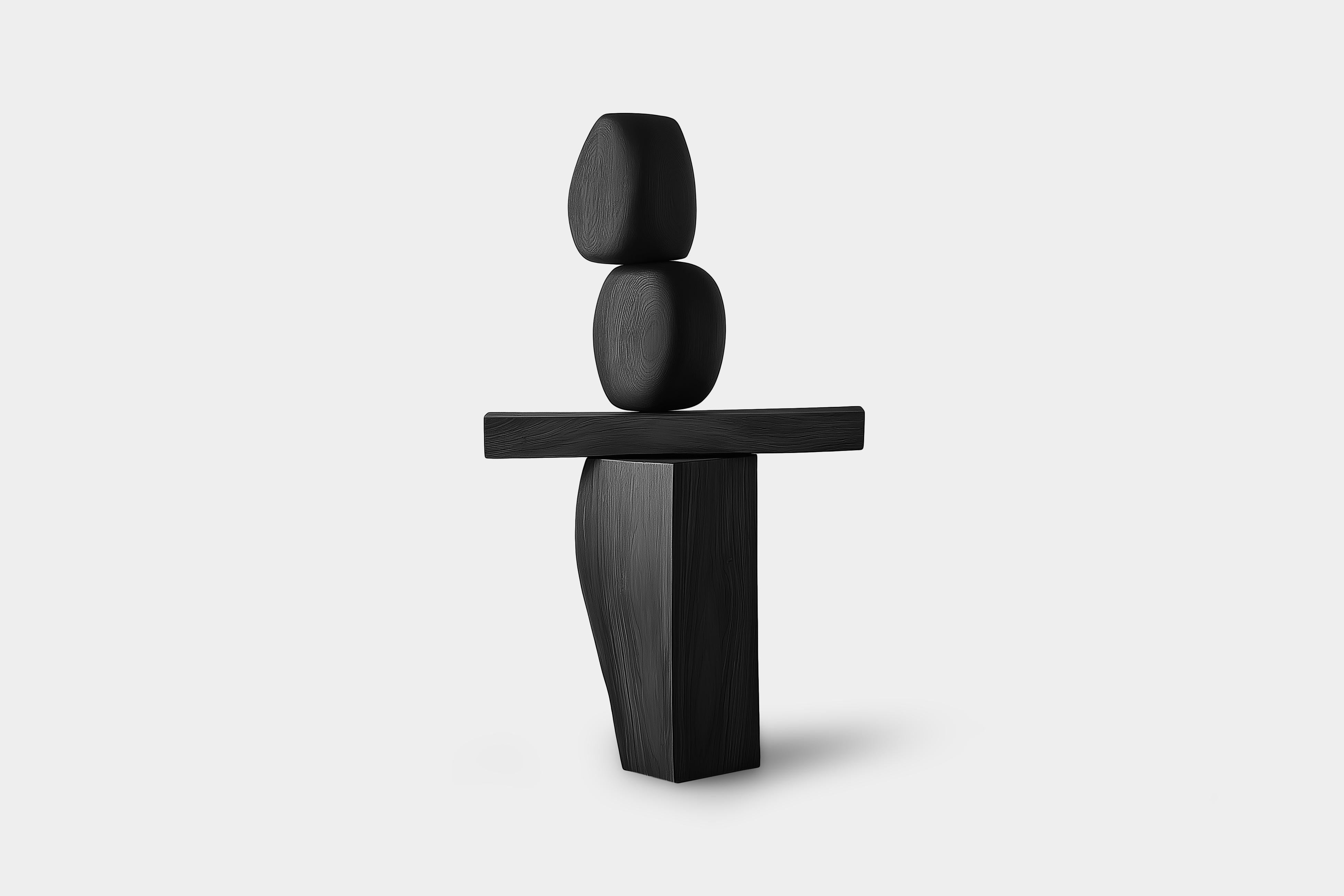 Mexicain Sculpture géométrique en bois Lull No135 - Pièce d'art de NONO pour intérieurs luxueux en vente