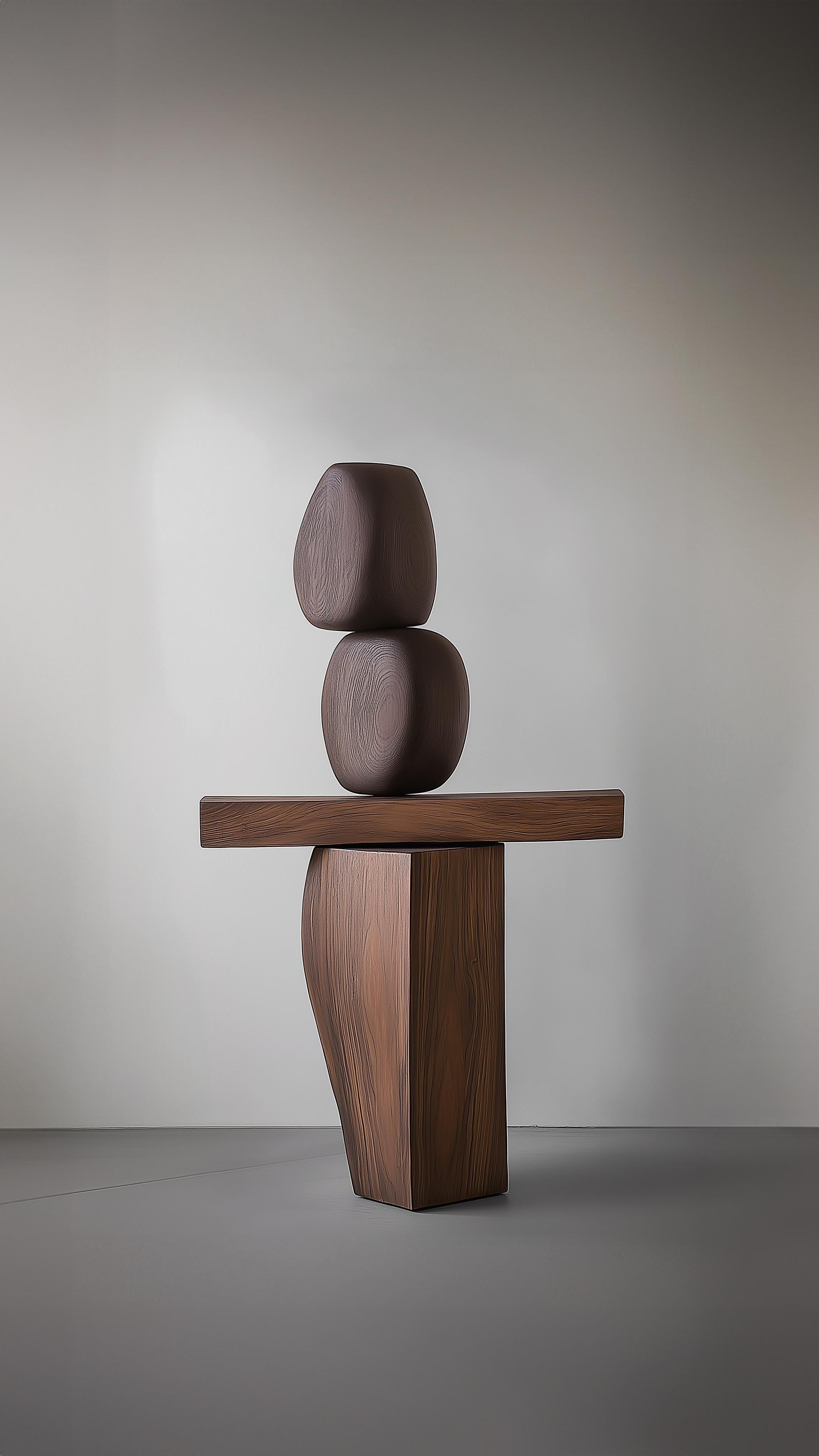 Moderne Sculpture géométrique en bois Lull No135 - Pièce d'art de NONO pour intérieurs luxueux en vente