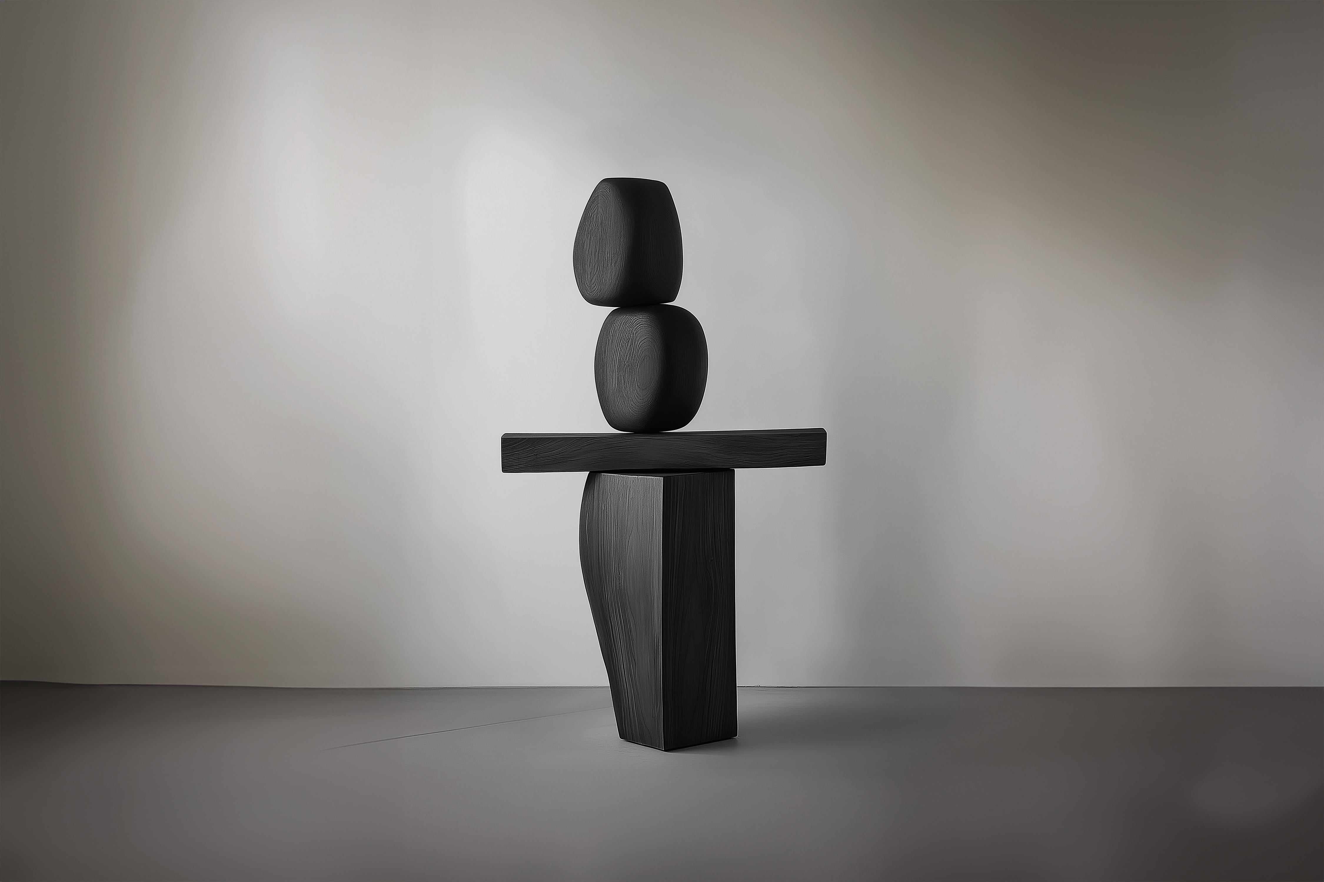 Fait main Sculpture géométrique en bois Lull No135 - Pièce d'art de NONO pour intérieurs luxueux en vente