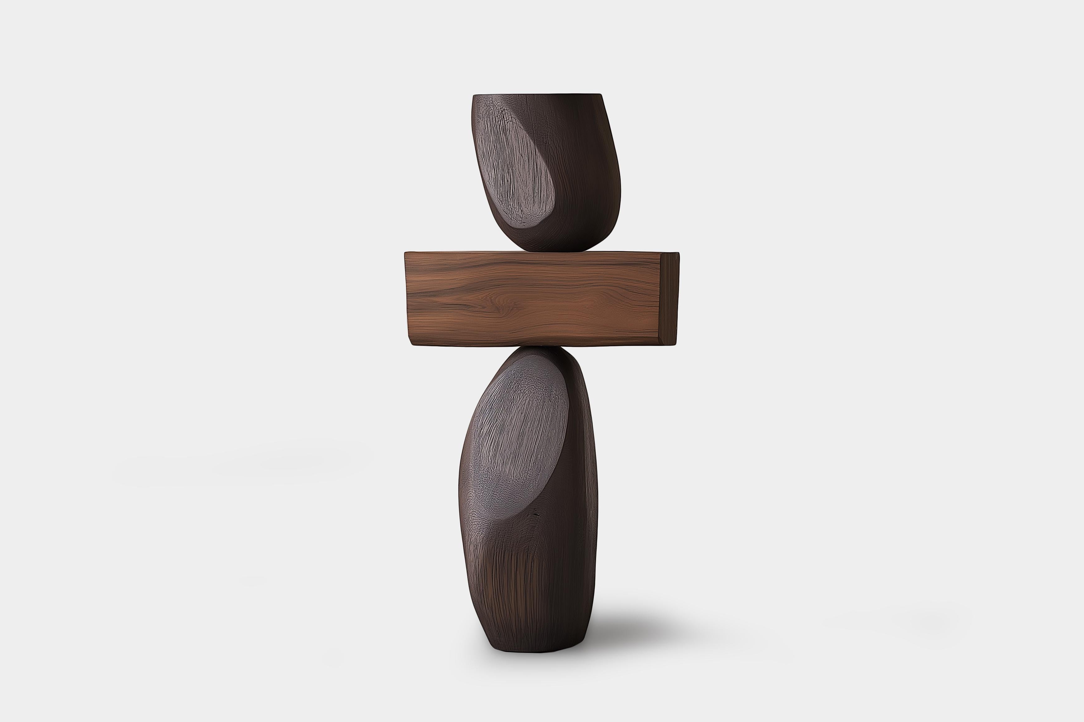 Lull No136 Escultura de Madera de Diseño Contemporáneo - Creada por Joel Escalona

---
El equilibrio y la tensión son el núcleo de estas esculturas. La interacción entre las formas suaves y redondeadas y las bases sólidas y angulosas crea un