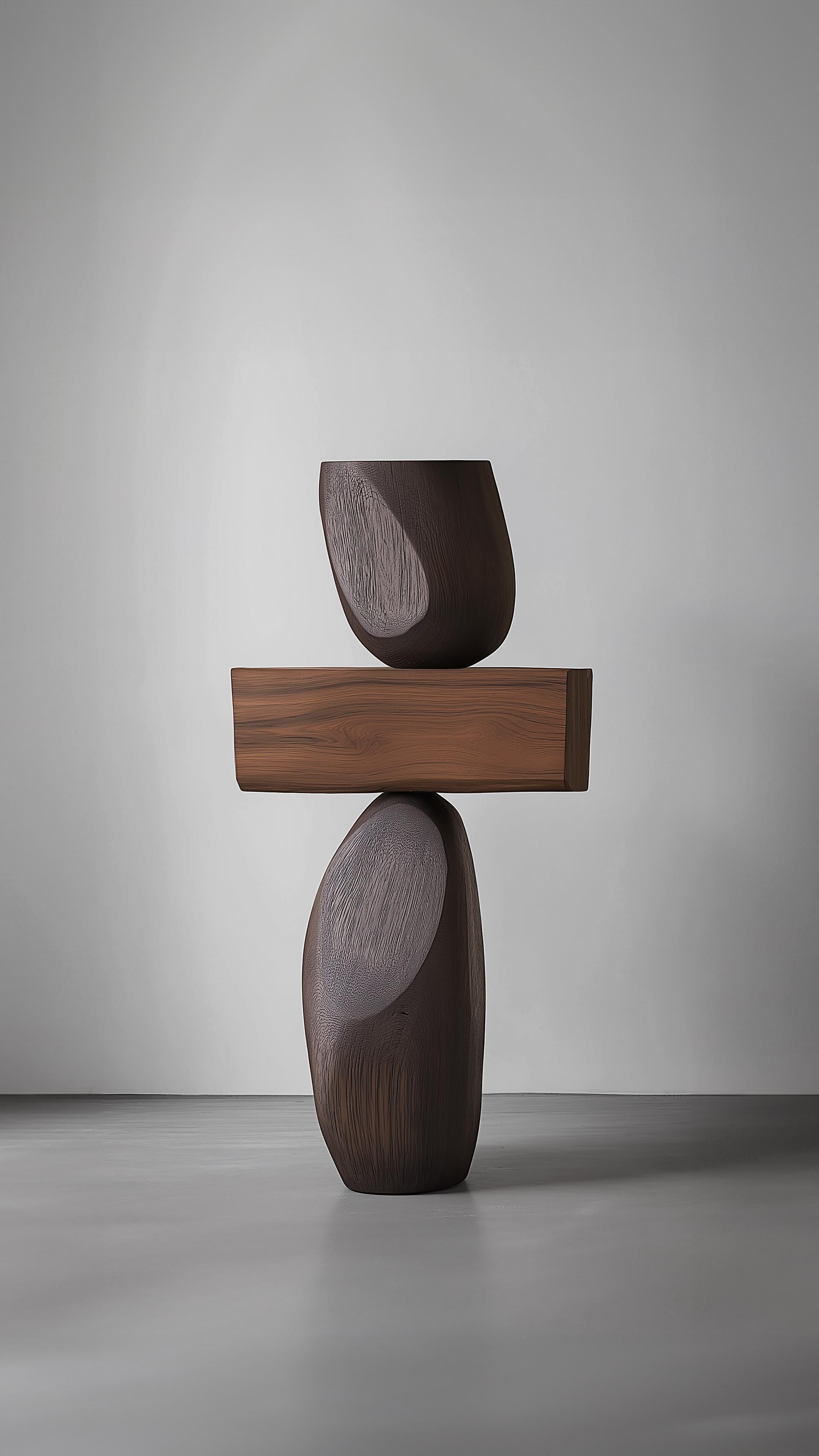 Lull No136 Escultura de Madera de Diseño Contemporáneo - Creada por Joel Escalona Mexicano en venta