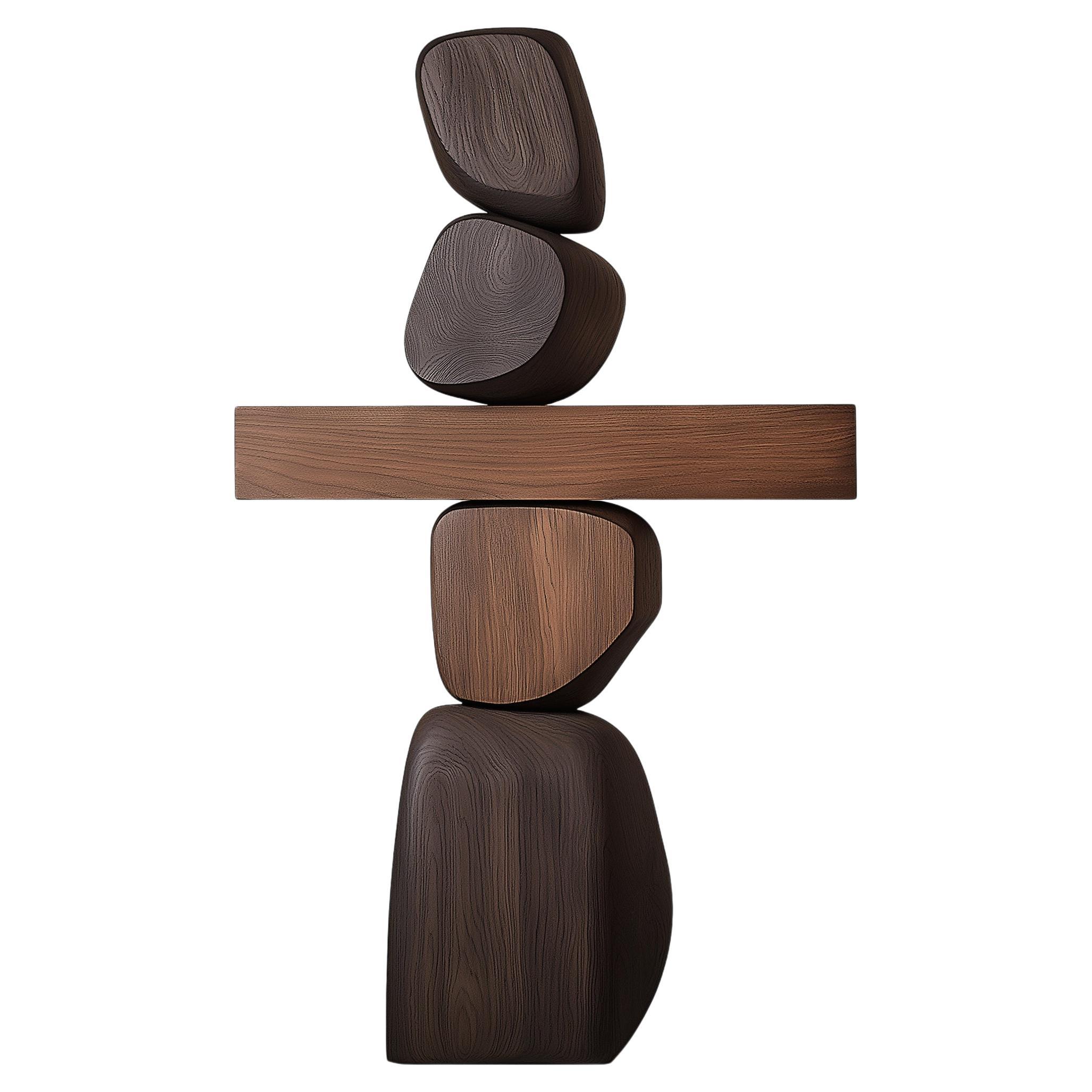 Escultura minimalista de madera Lull No139 by NONO - Perfecta para espacios artísticos