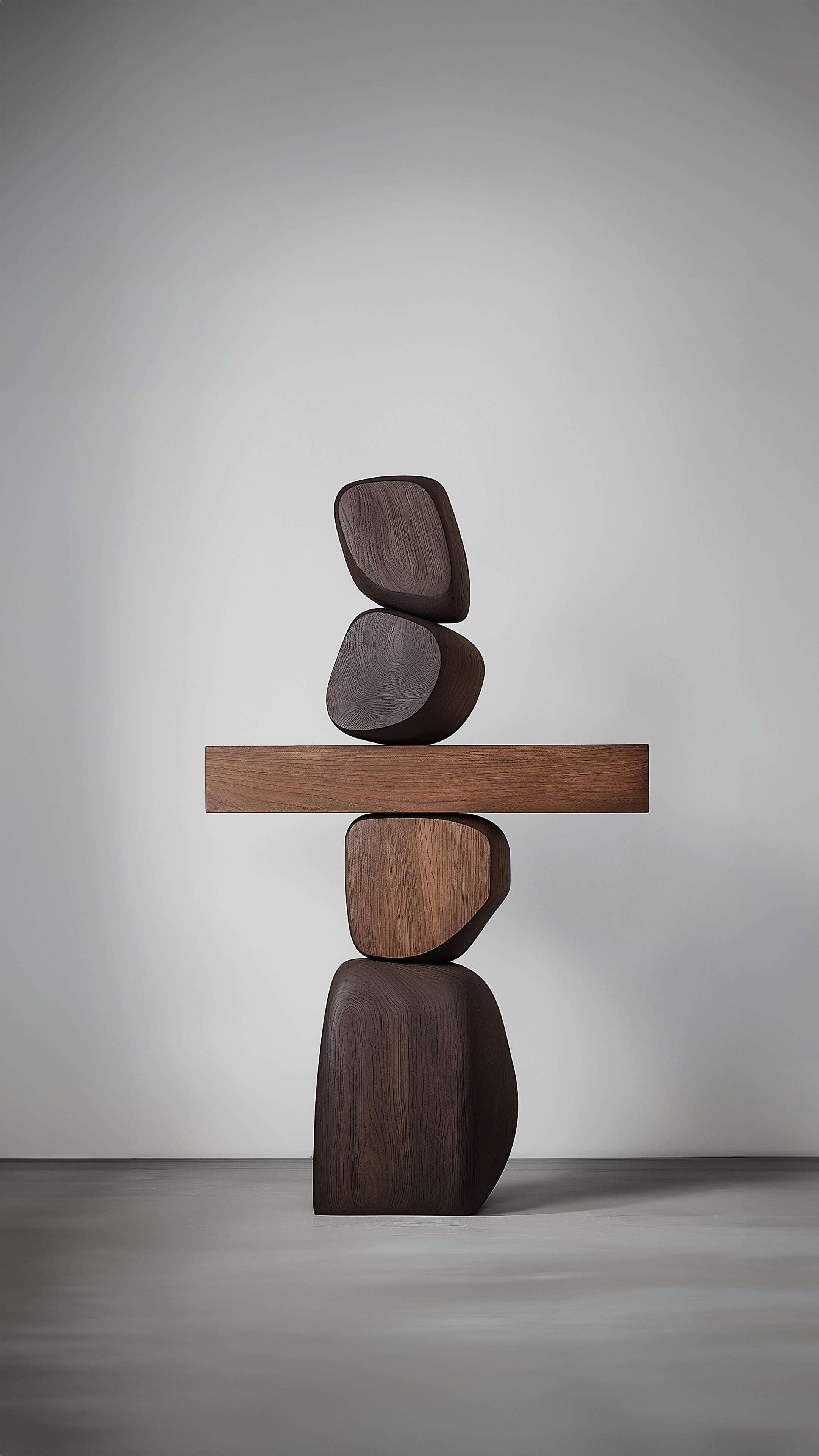 Escultura minimalista de madera Lull No139 by NONO - Perfecta para espacios artísticos Moderno en venta