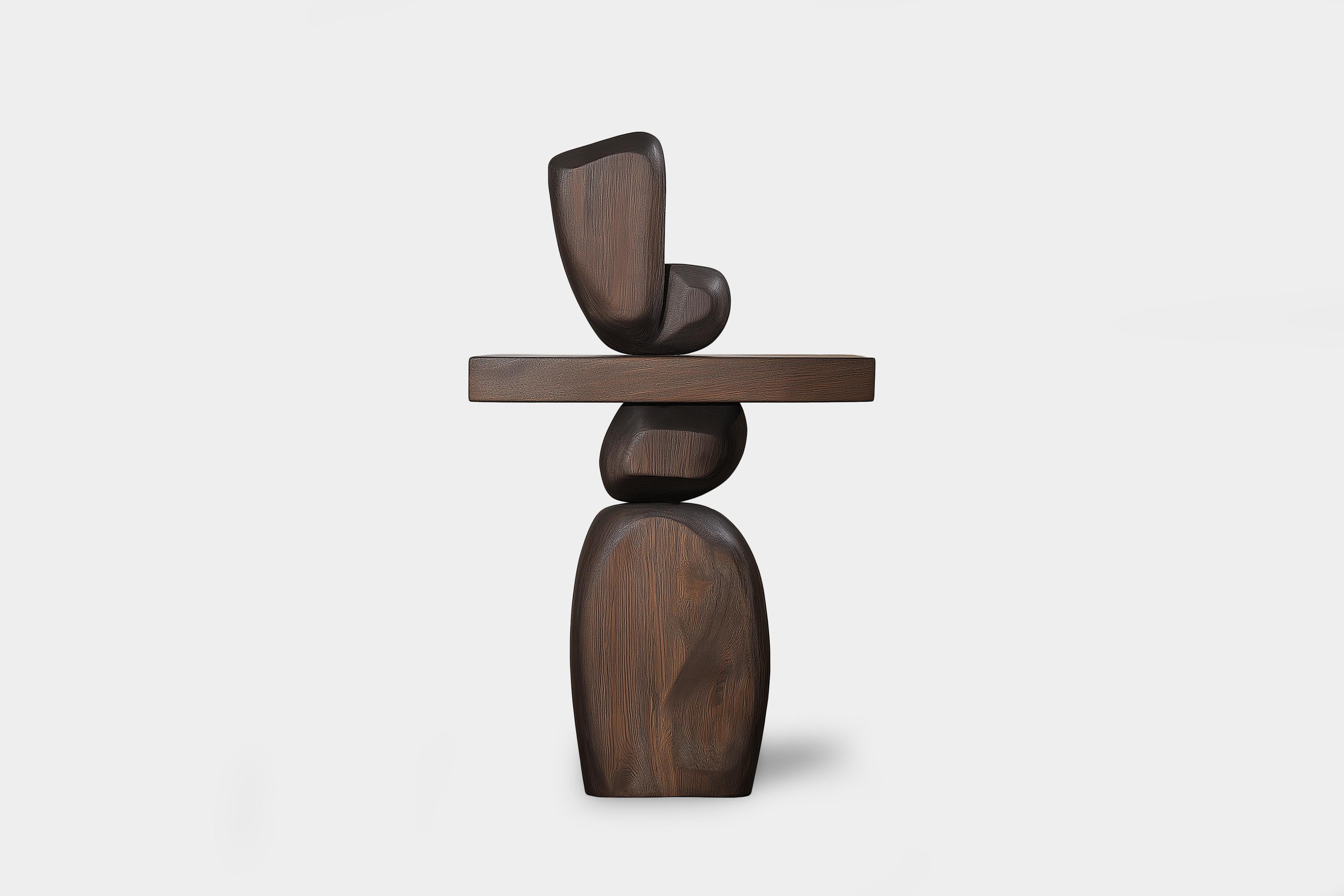 Tótem de Madera Lull No140 para Interiorismo - Hecho a mano por Joel Escalona

---
El equilibrio y la tensión son el núcleo de estas esculturas. La interacción entre las formas suaves y redondeadas y las bases sólidas y angulosas crea un delicado