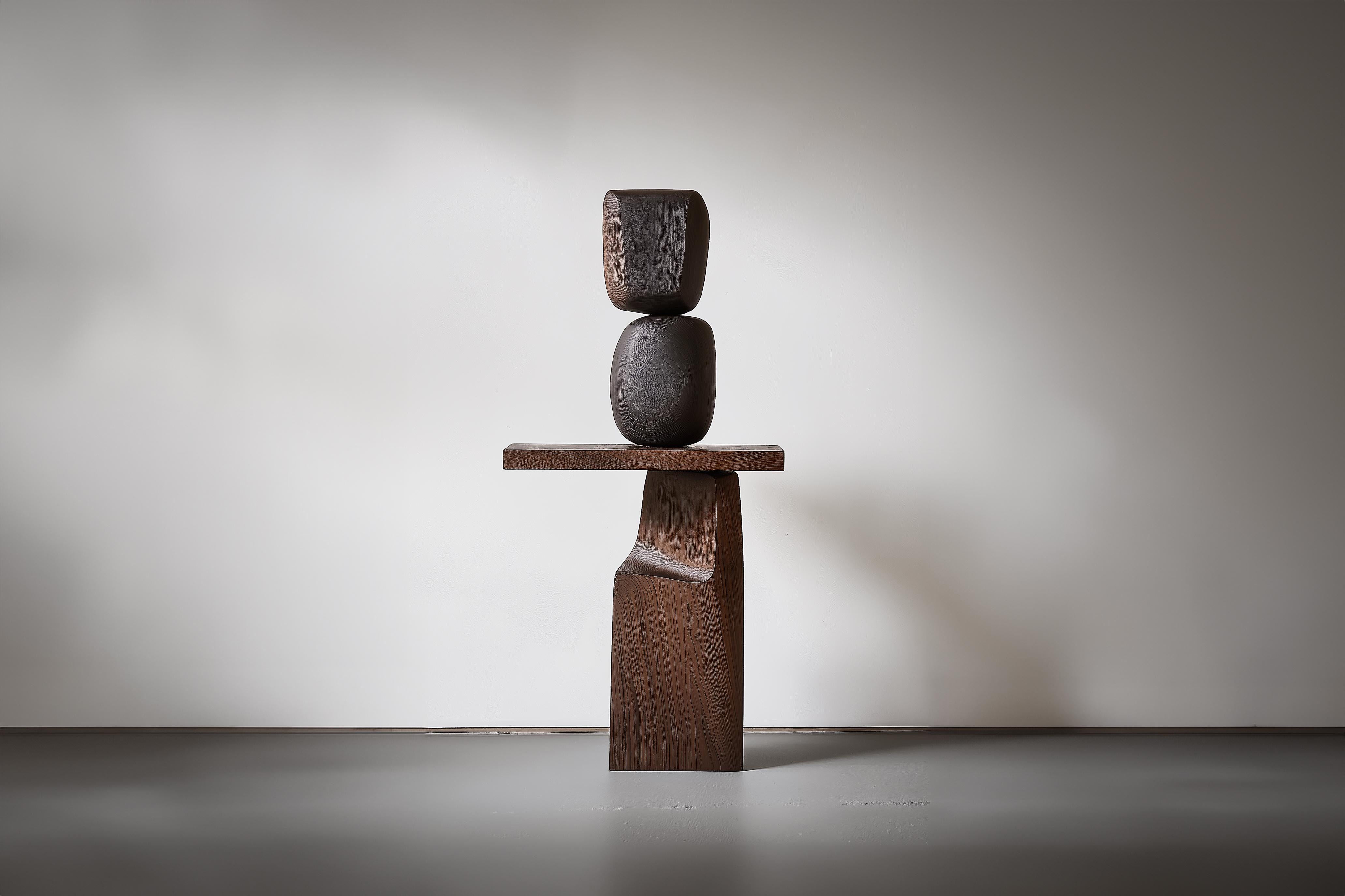 Sculpture en bois de luxe Lull No141 - Pièce d'art moderne de NONO pour la maison


---
L'équilibre et la tension sont au cœur de ces sculptures. Le jeu entre les formes lisses et arrondies et les bases solides et angulaires crée un équilibre