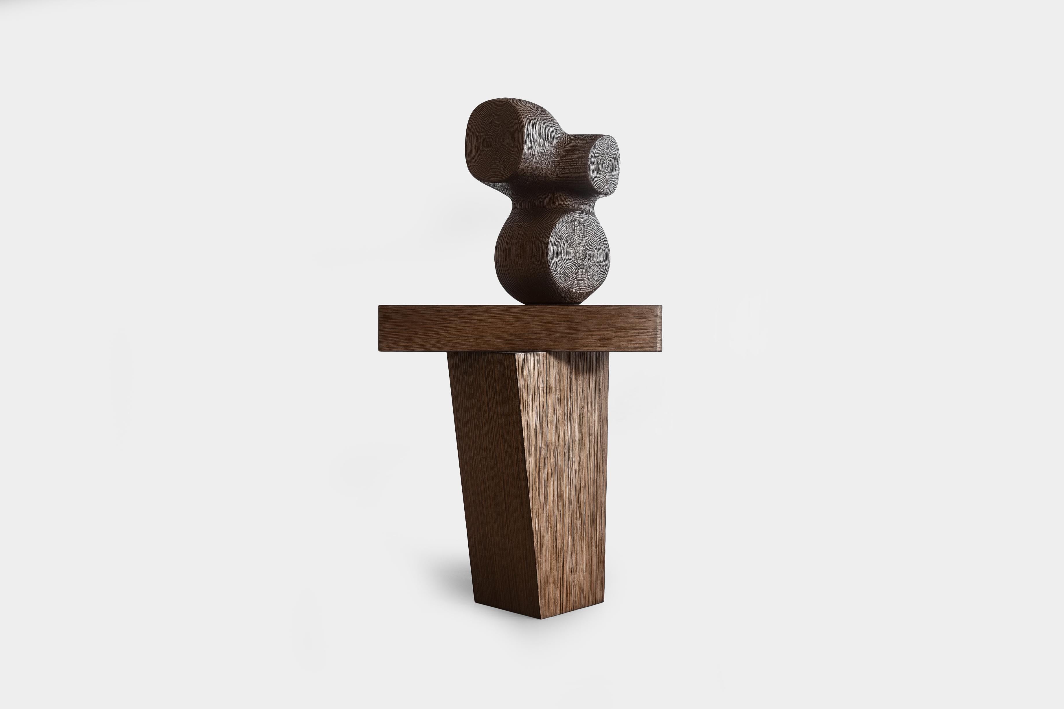 Lull No144 Wooden Totem Sculpture by Joel Escalona – A Sculptural Accent In New Condition For Sale In Ciudad de México, CDMX