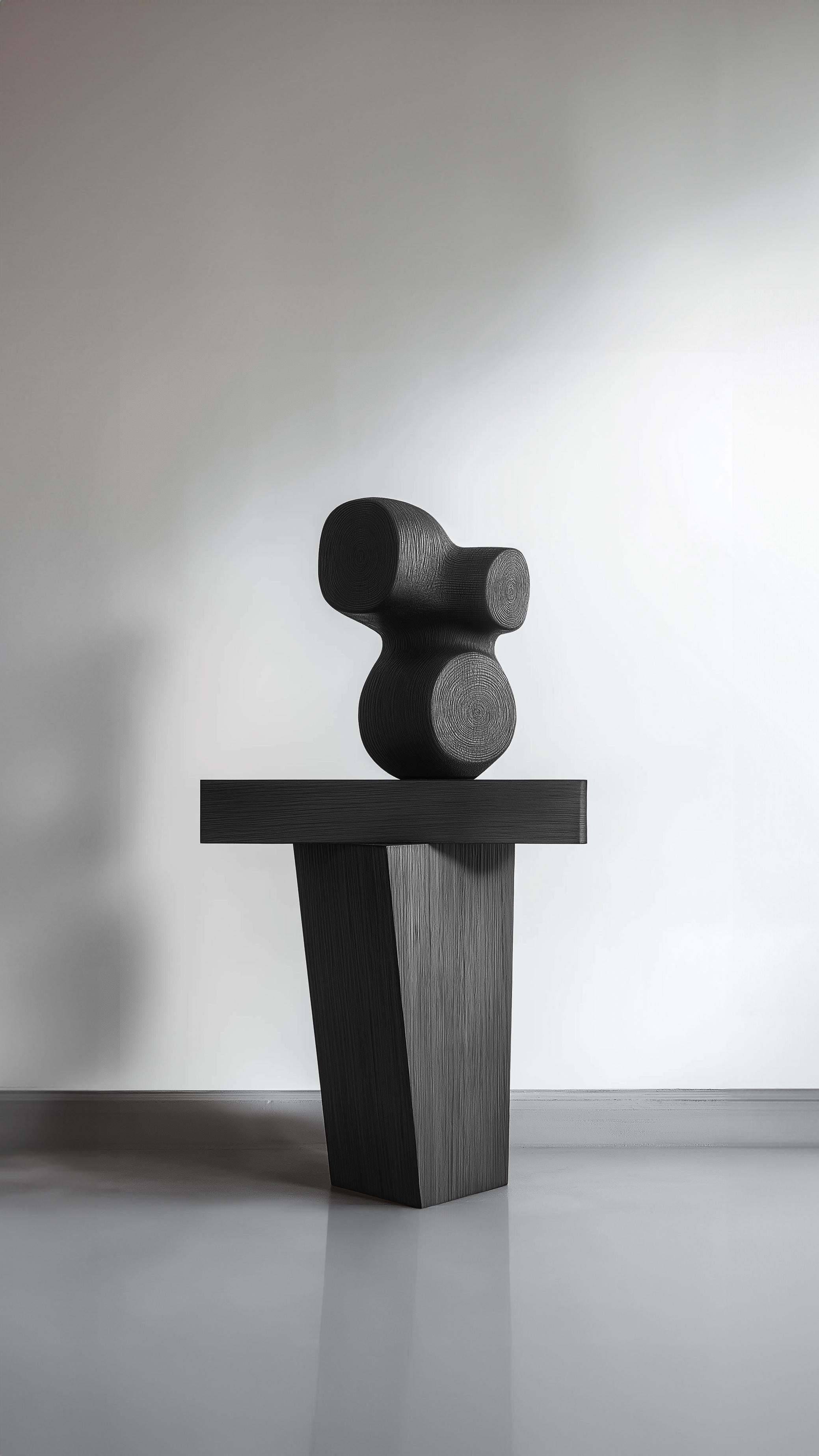 Lull No144 Wooden Totem Sculpture by Joel Escalona – A Sculptural Accent For Sale 2