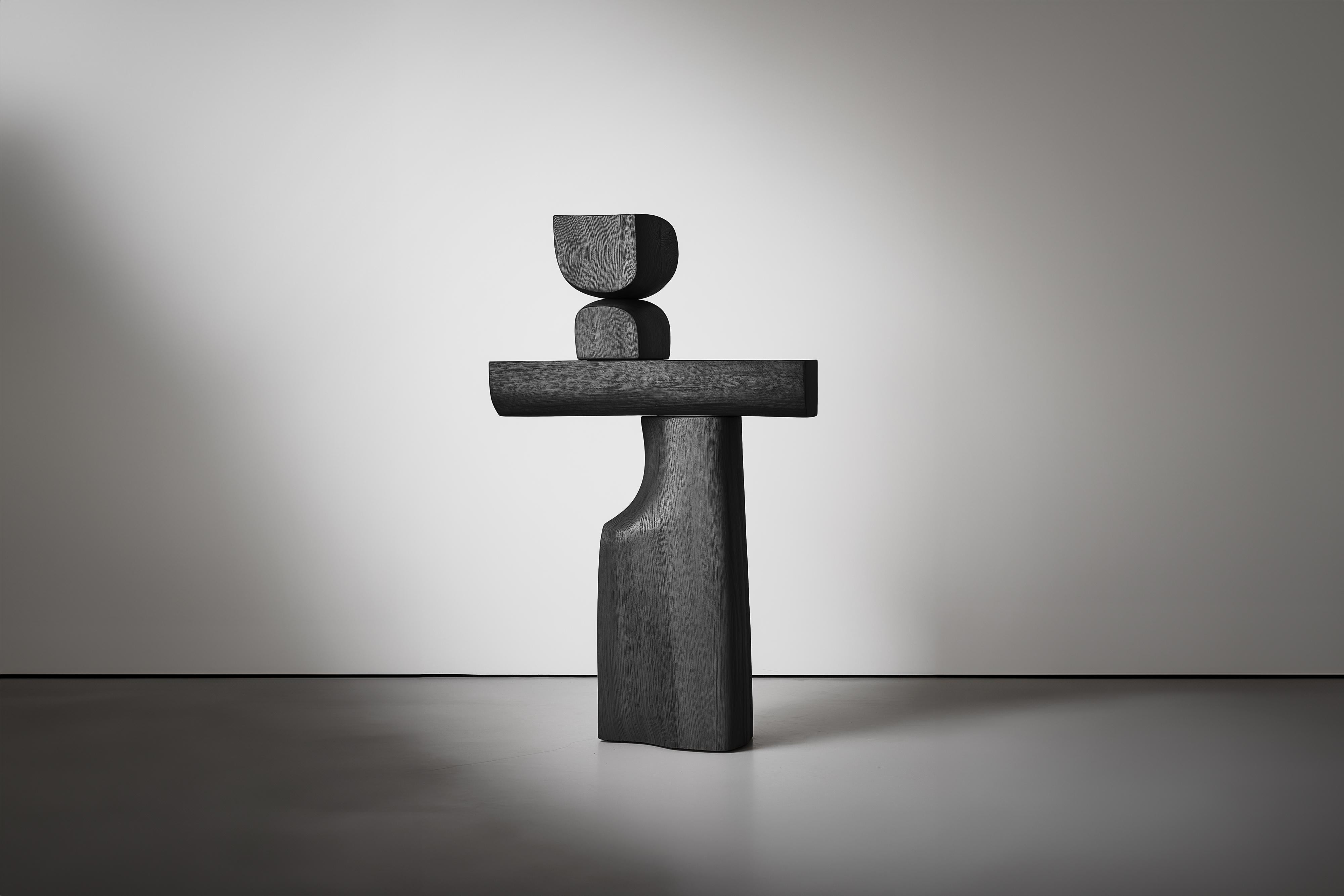 Hand-Crafted Minimalist Wooden Sculpture Lull No145 – Handcrafted by NONO for Contemporary In For Sale