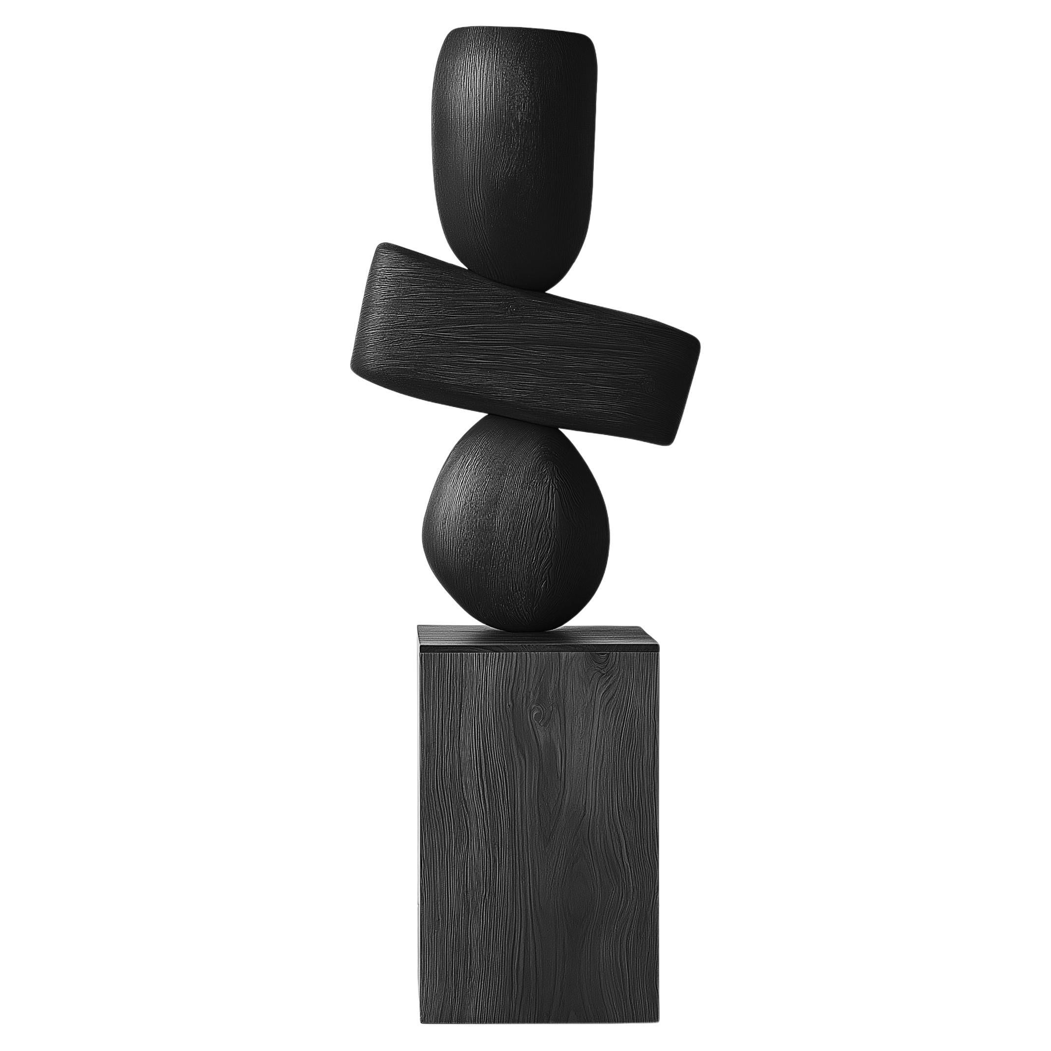 Escultura geométrica de madera Lull No148 - Hecha a mano por Joel Escalona