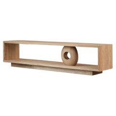 Minimalist Console 13, Elegant Storage, Sereno Collection, Small Sculpture