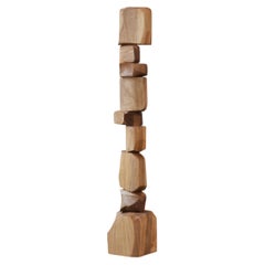Abstract Wooden Elegance Still Stand No65: Carved Totem by NONO, Escalona