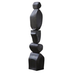 Modern Abstract Wooden Totem Still Stand No69 by NONO, Joel Escalona Crafted