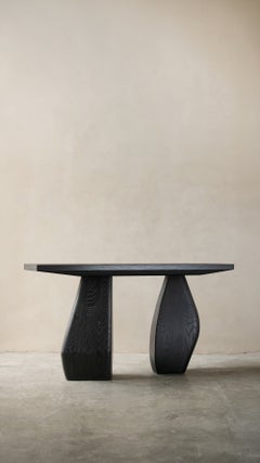 Tavolo Consolle Solace No10 - Scultura in Wood Wood dai bordi morbidi, Design di Joel Escalona