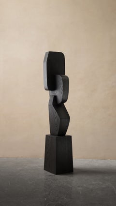 Biomorphic Carved Wood Sculpture in the style of Isamu Noguchi, Unseen Force 23