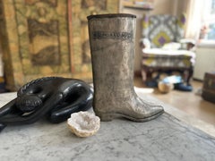 Rare Turkish Industrial Metal Boot Mold, Mid-20th Century