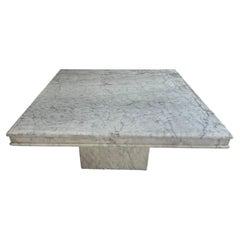 1970s Custom-Made Italian Marble Coffee Table