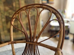 Italian Mid-Century Children’s Rattan Armchair, 1950