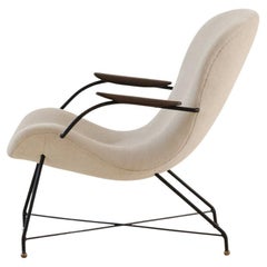 Vintage Martin Eisler, Armchair with Iron Structure, Midcentury Modern Brazilian, 1955