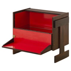 Mueble Bar de Palisandro y Fórmica, Celina Decorações, Años 60, Brasil Mediados de siglo