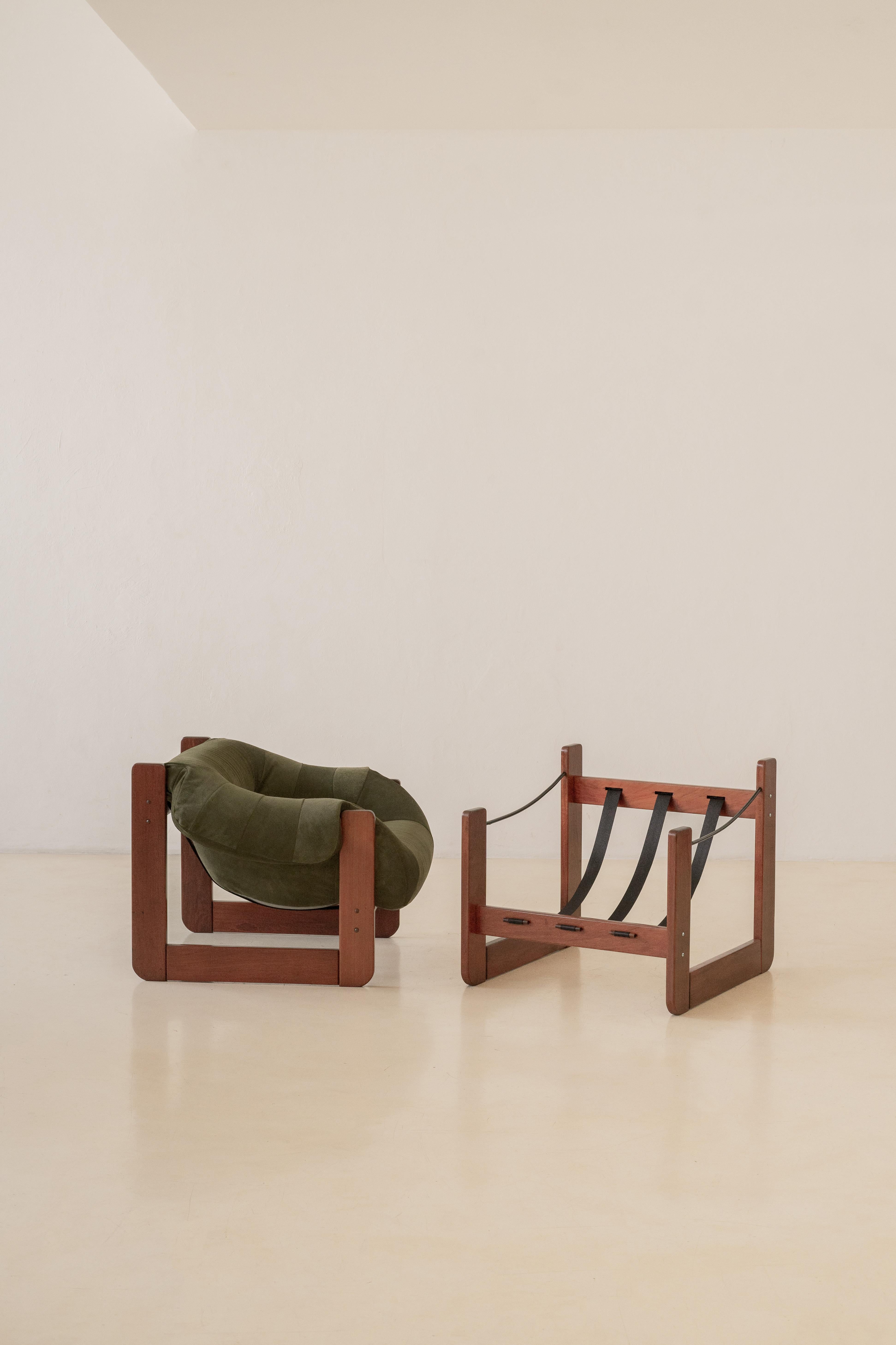 Paire de chaises longues MP-97 de Percival Lafer, milieu du siècle, Brésil, 1970 en vente 1
