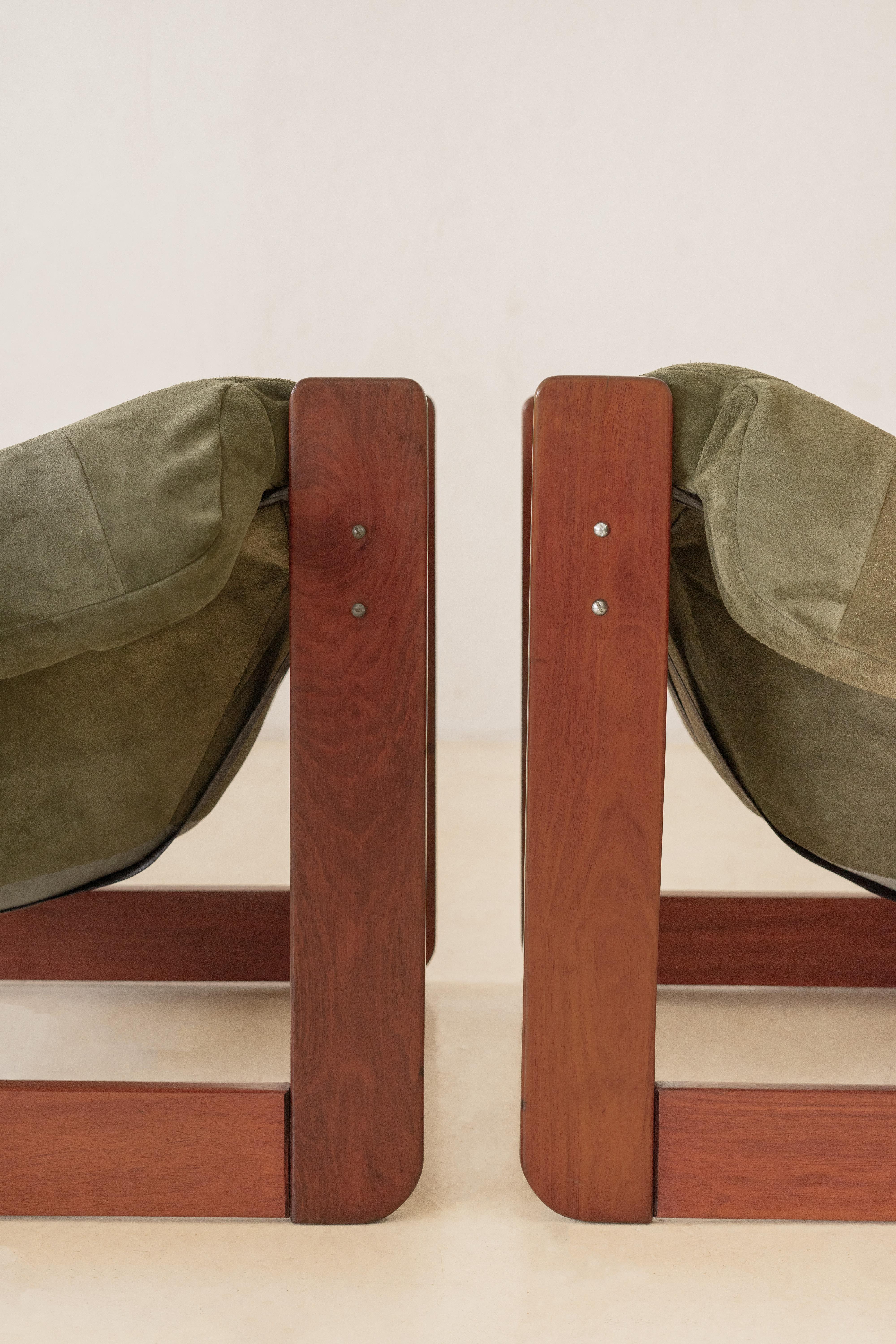 Paire de chaises longues MP-97 de Percival Lafer, milieu du siècle, Brésil, 1970 en vente 2