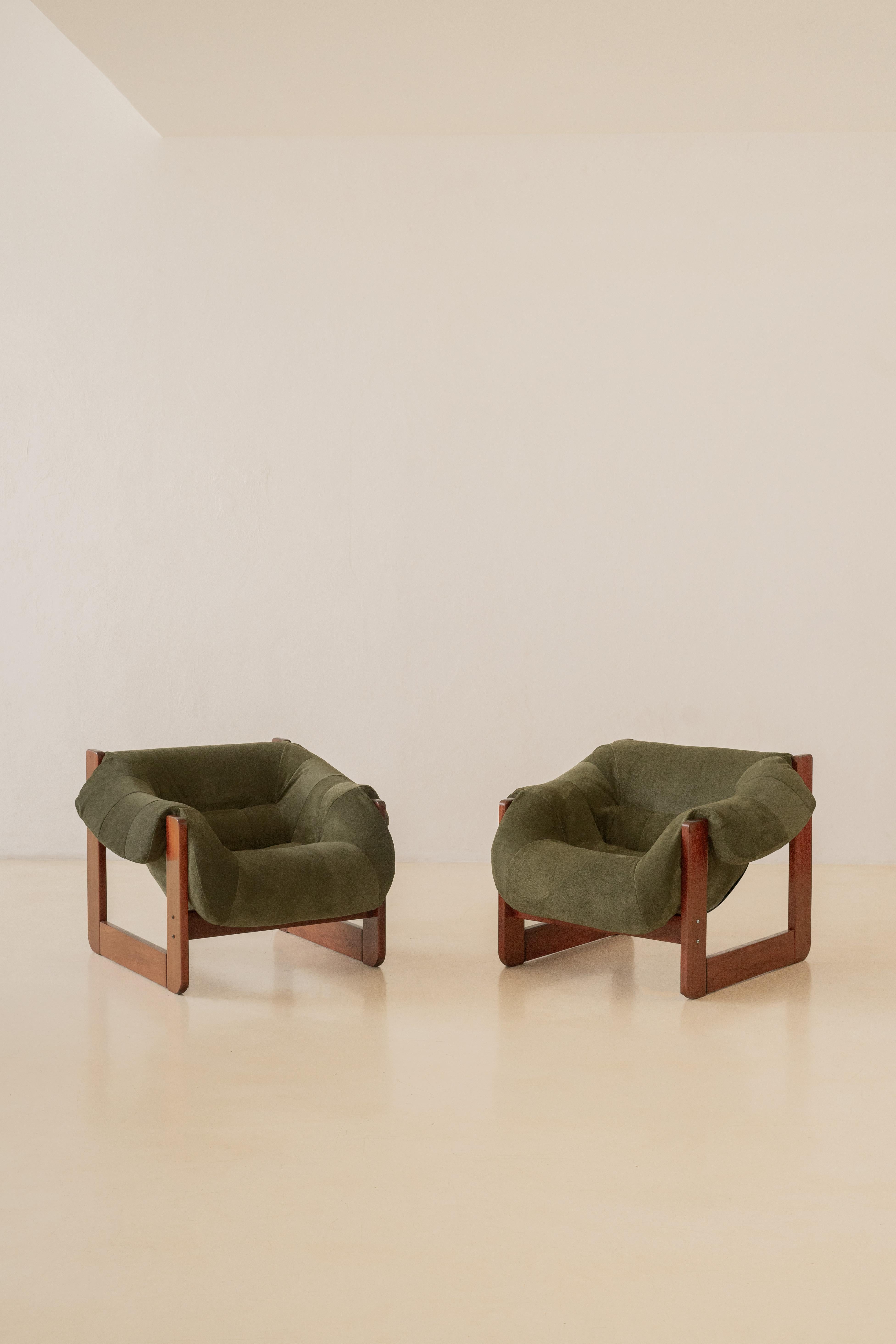 Brésilien Paire de chaises longues MP-97 de Percival Lafer, milieu du siècle, Brésil, 1970 en vente